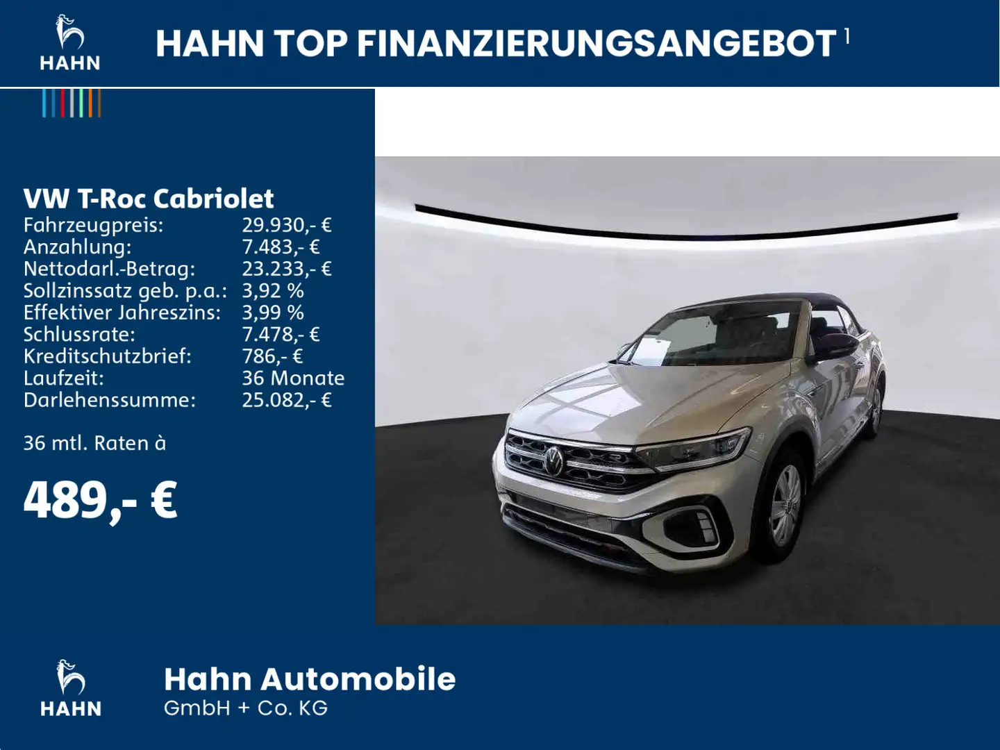 Volkswagen T-Roc 1.5 TSI DSG R-Line Black Style Silber - 2