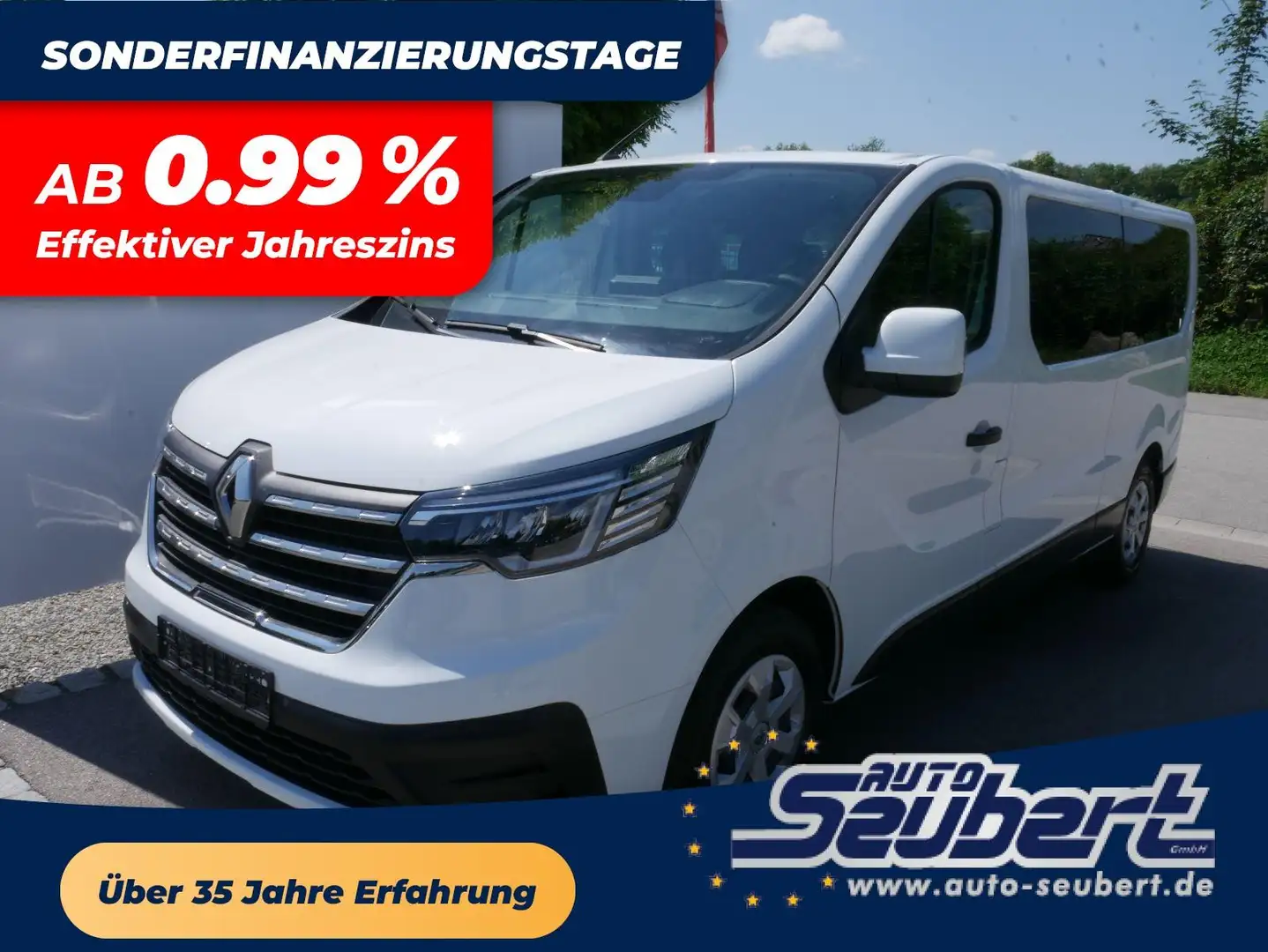 Renault Trafic 2.0 Blue dCi L2H1 9-SITZER*NAVI*SHZ*DAB*KLIMA*LED- Weiß - 1