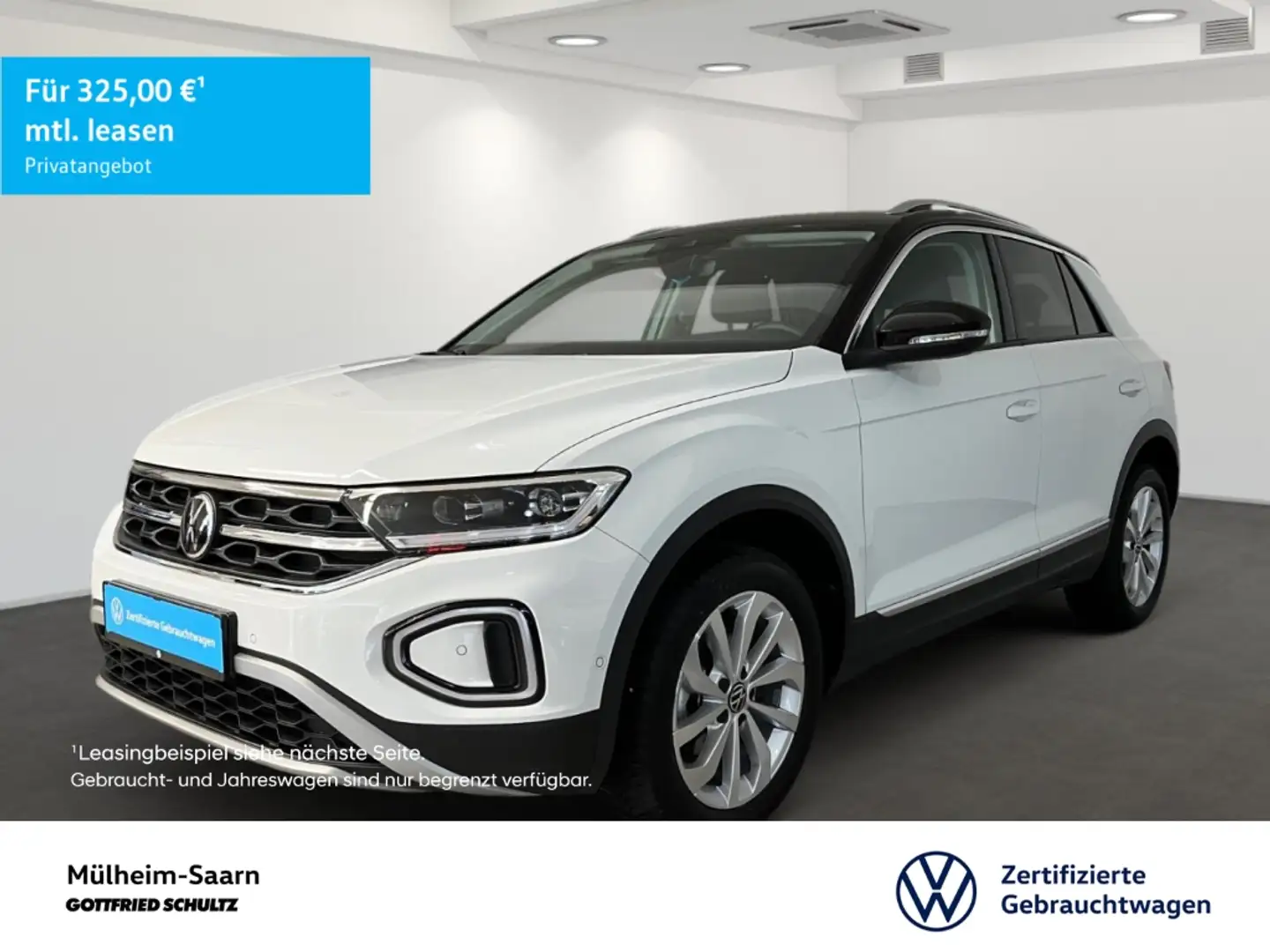 Volkswagen T-Roc 1.5 TSI DSG Style LED Sitzheizung APP-Connect ACC Weiß - 1