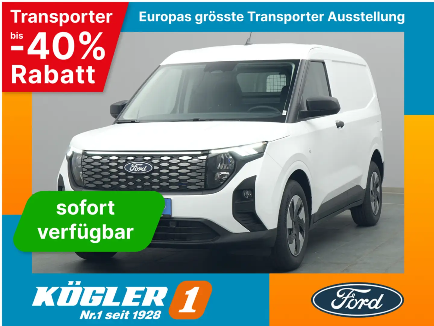 Ford E-Transit Courier Kasten Trend/Winter-P. Weiß - 1