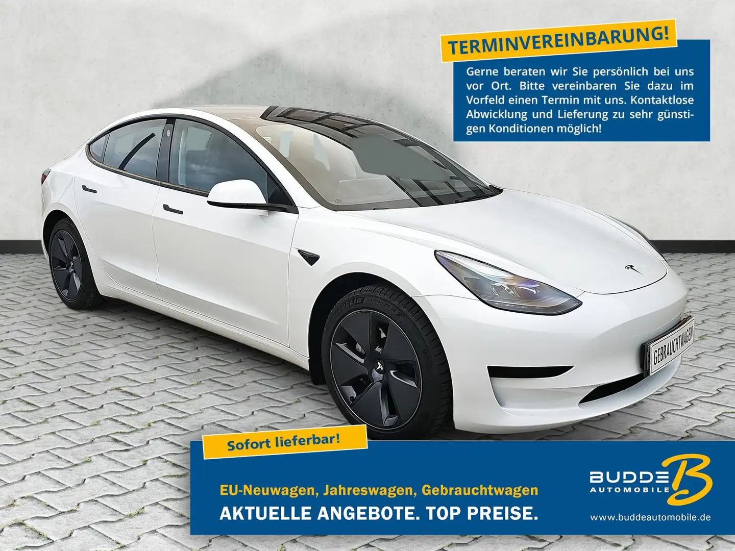 Tesla Model 3 18 Zoll Aero White - 1