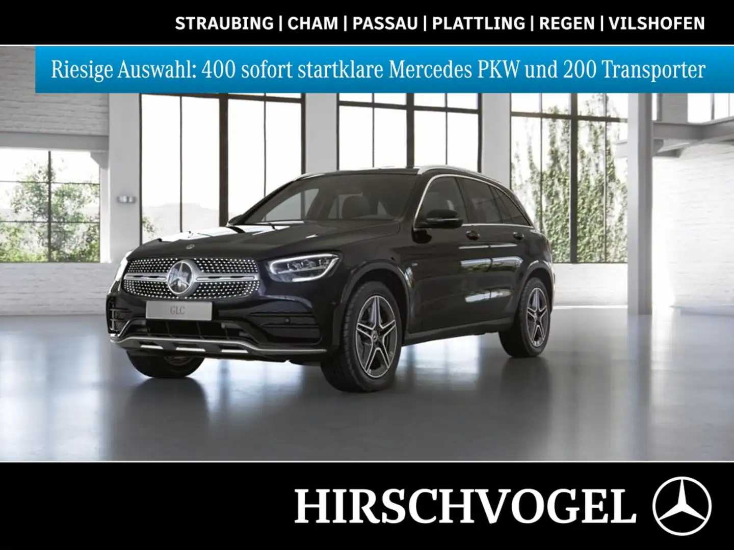 Mercedes-Benz GLC 300 e 4M AMG-Line+AHK+MBUX+Navi-Plus+LED+Kam Schwarz - 1