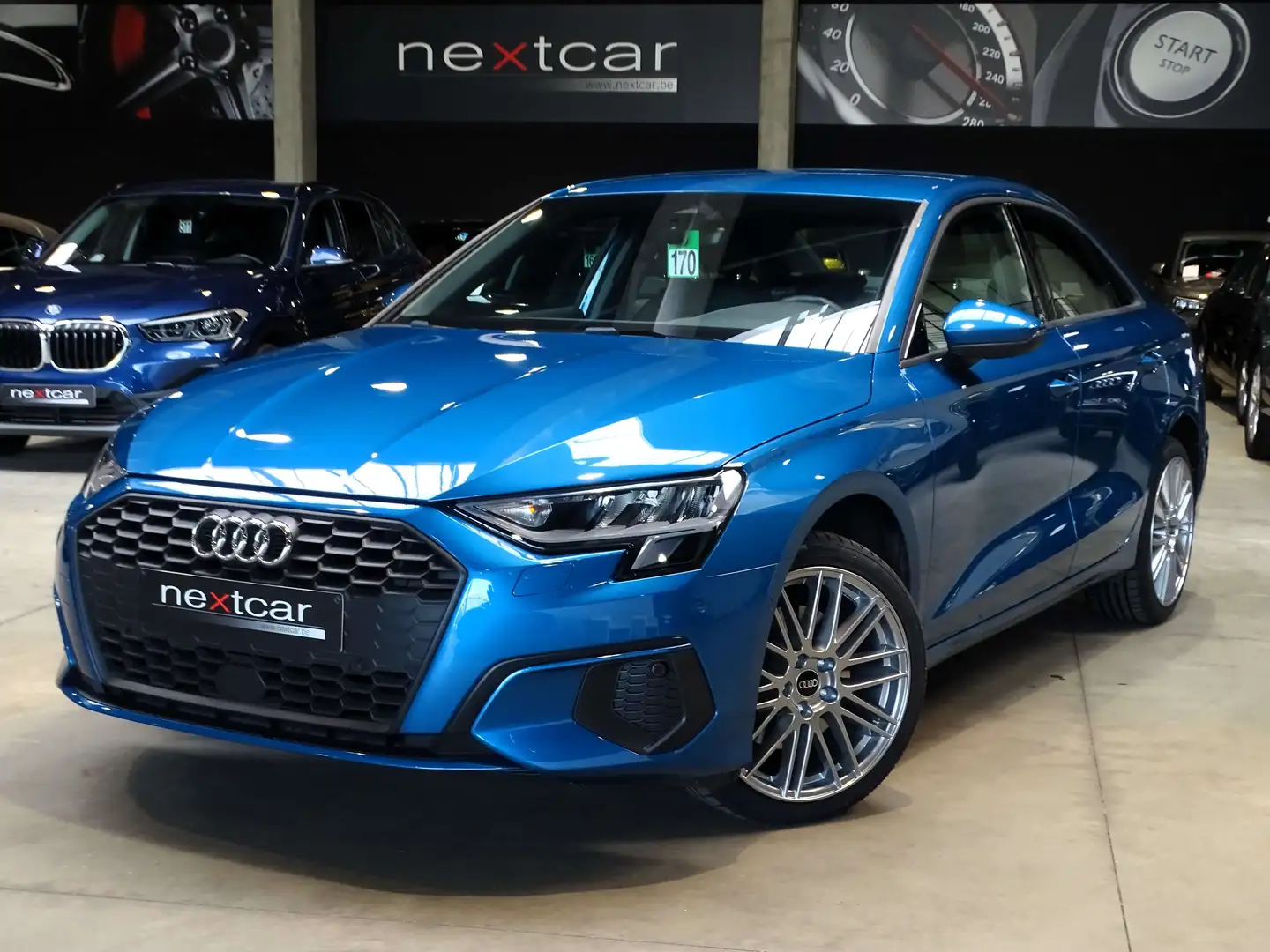 Audi A3 30TFSI Sedan STronic Adv LED-NAVI-VIRTUAL-PARKING Bleu - 1