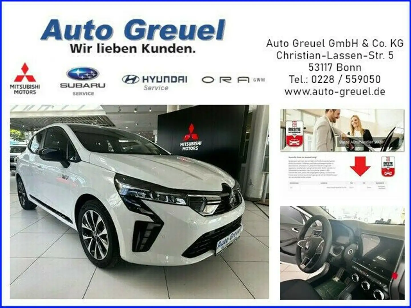 Mitsubishi Colt Plus Hybrid Automatik Blanc - 1