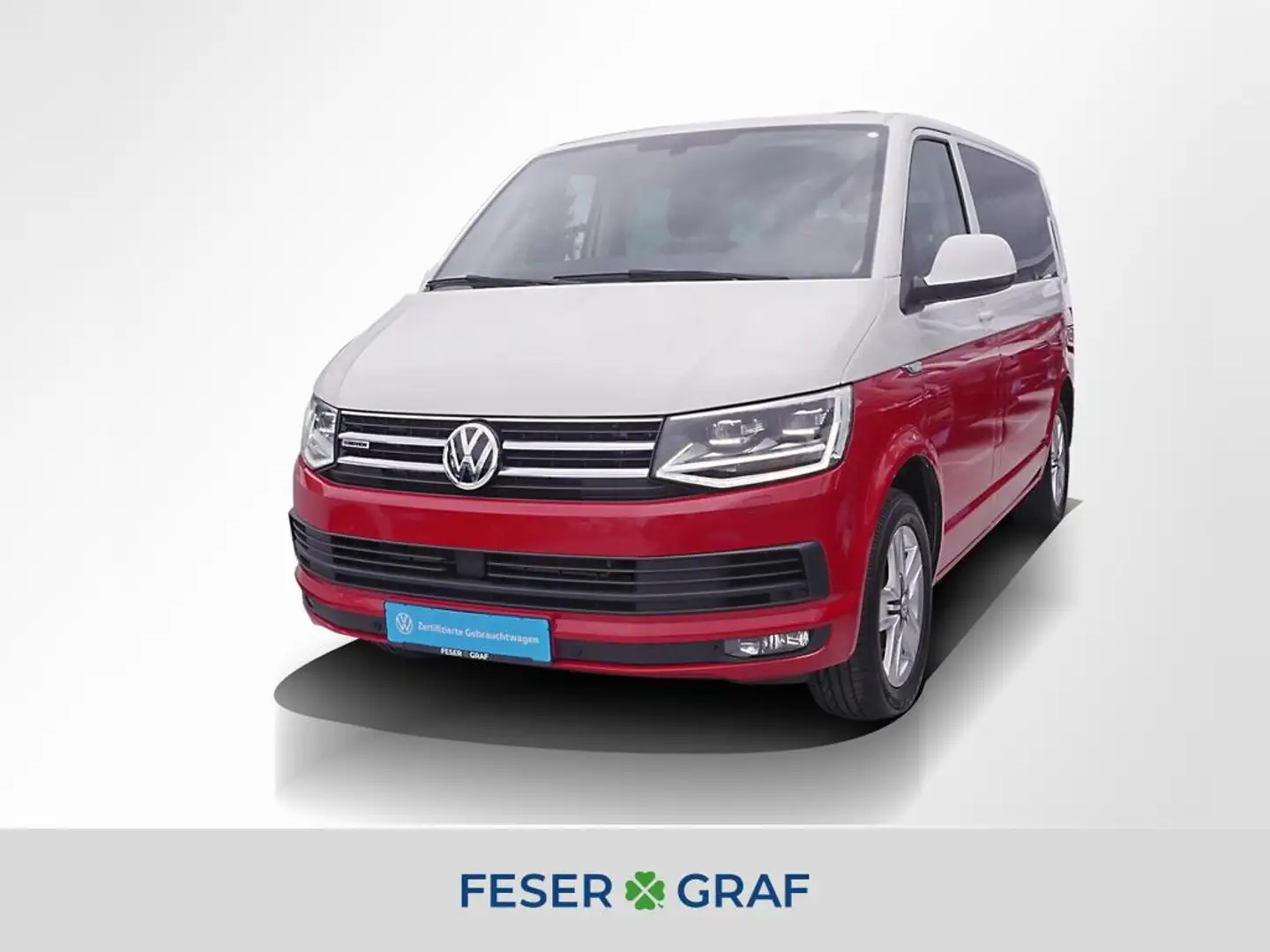 Volkswagen T6 Multivan 2.0 TDI 4M Comfortl. DSG 7Si AHK LED Rot - 1
