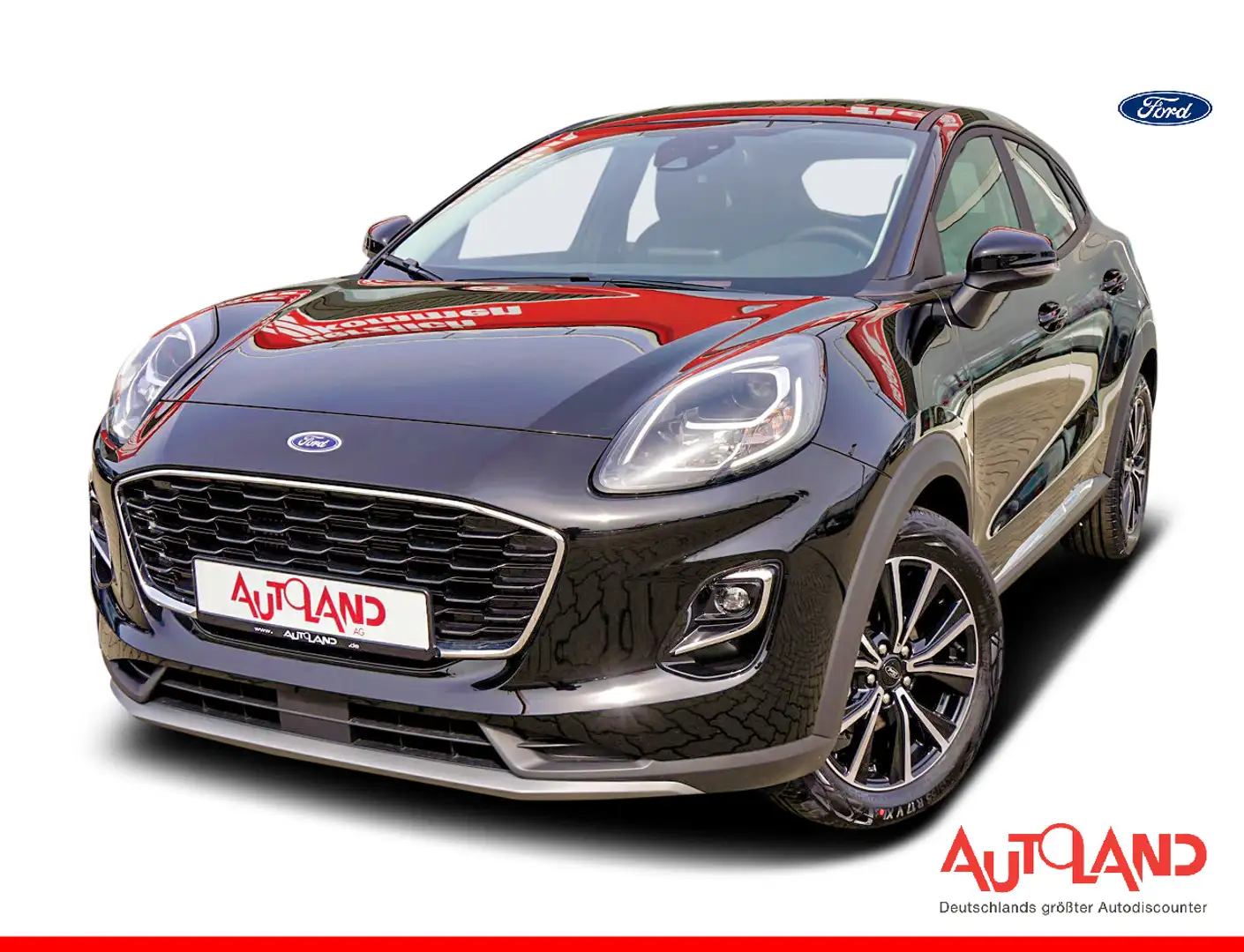 Ford Puma 1.0 EB LED Navi AAC SHZ PDC Noir - 1