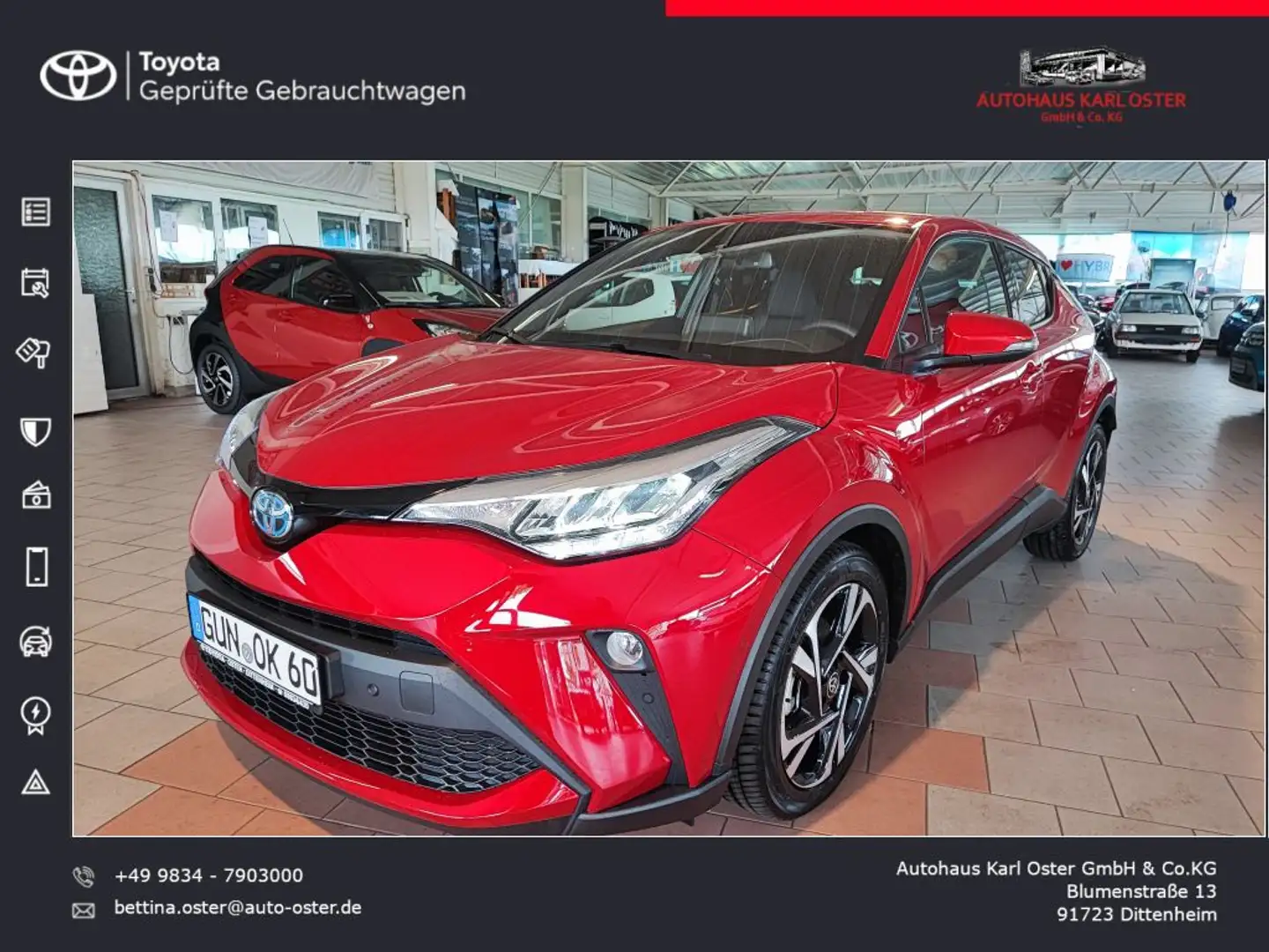 Toyota C-HR 2.0 Hybrid Team Deutschland Rot - 1
