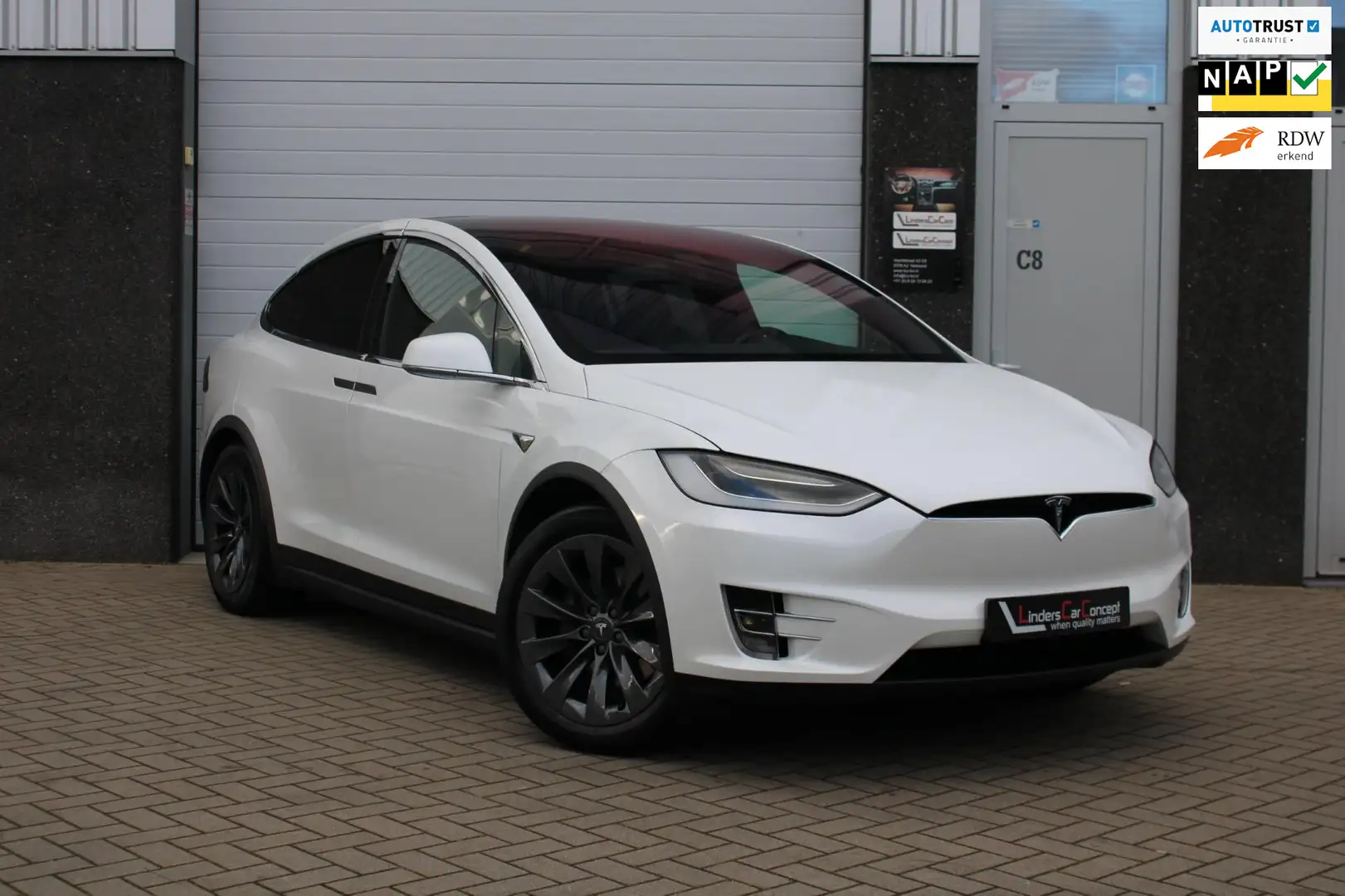 Tesla Model X 75D Base 7p. Autopilot, Upgrade, Trekhaak Blanc - 1