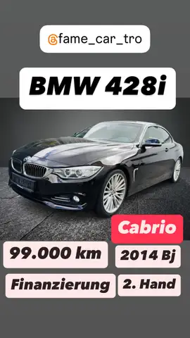 BMW 428 428i Cabrio / Automatik / 2. Hand / Finanzierung