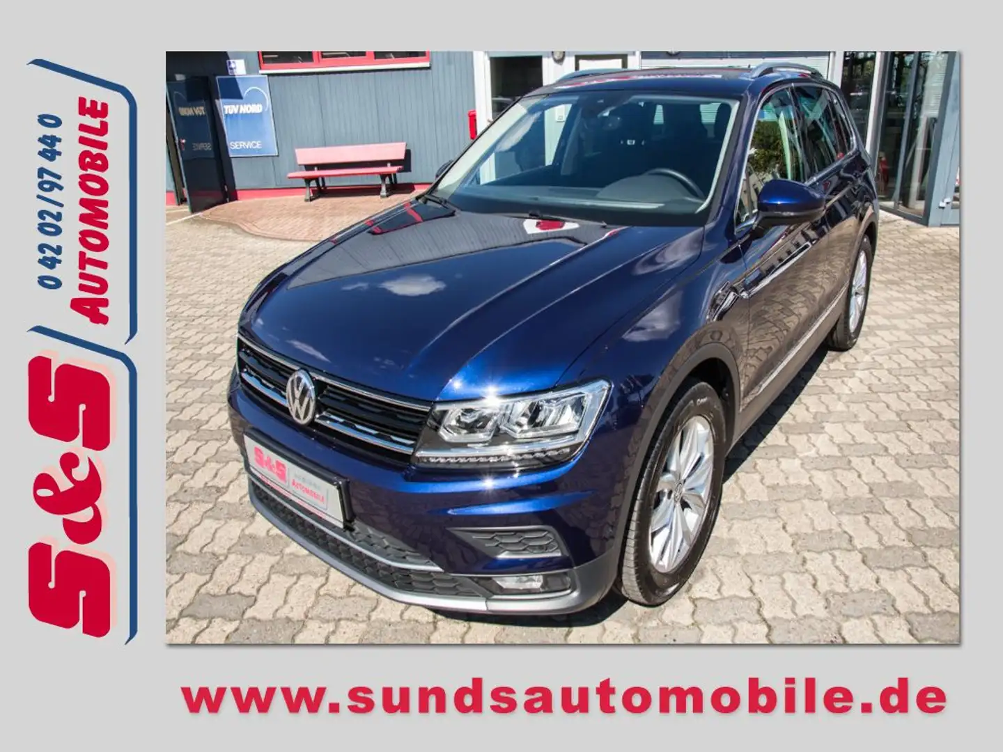 Volkswagen Tiguan 1.5 TSI Highline Autom. ACC/NAVI/LED/RÜ-C Blau - 1