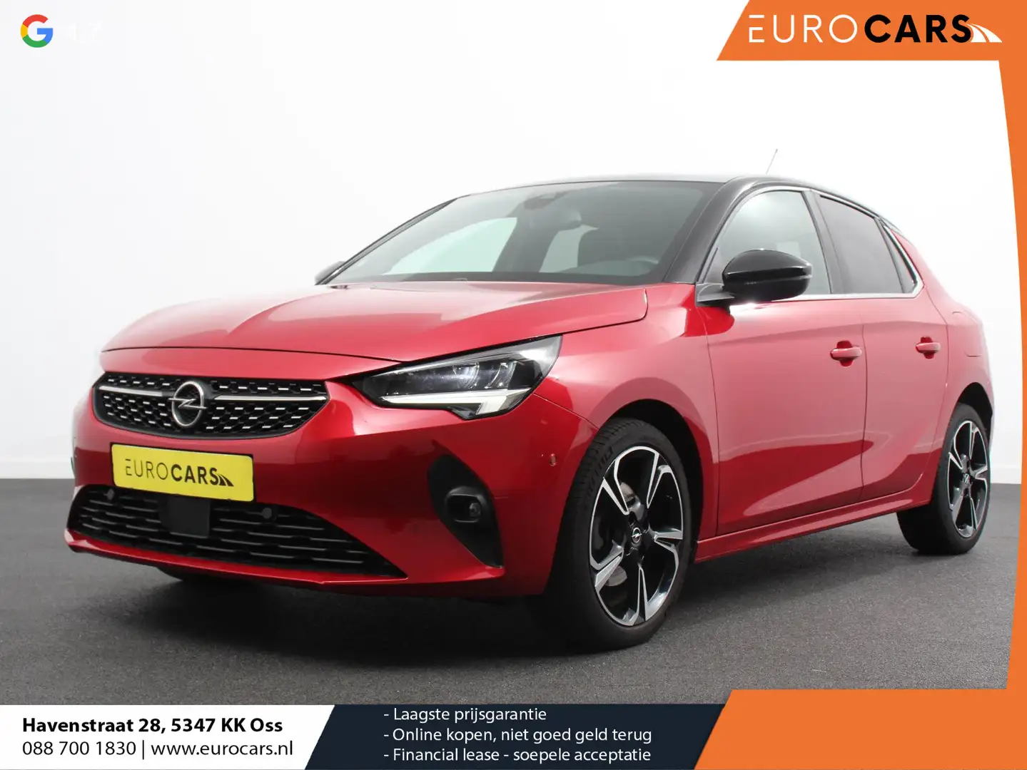 Opel Corsa 1.2 100pk Turbo Elegance Sky Panorama dak Climate Rood - 1