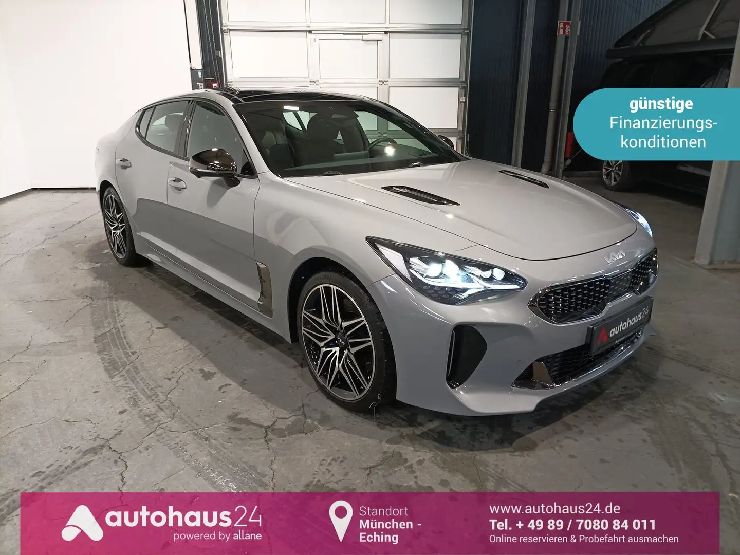 Kia Stinger 3.3 V6 T-GDI GT  4WD|Schiebedach|V6|360° Argent - 1