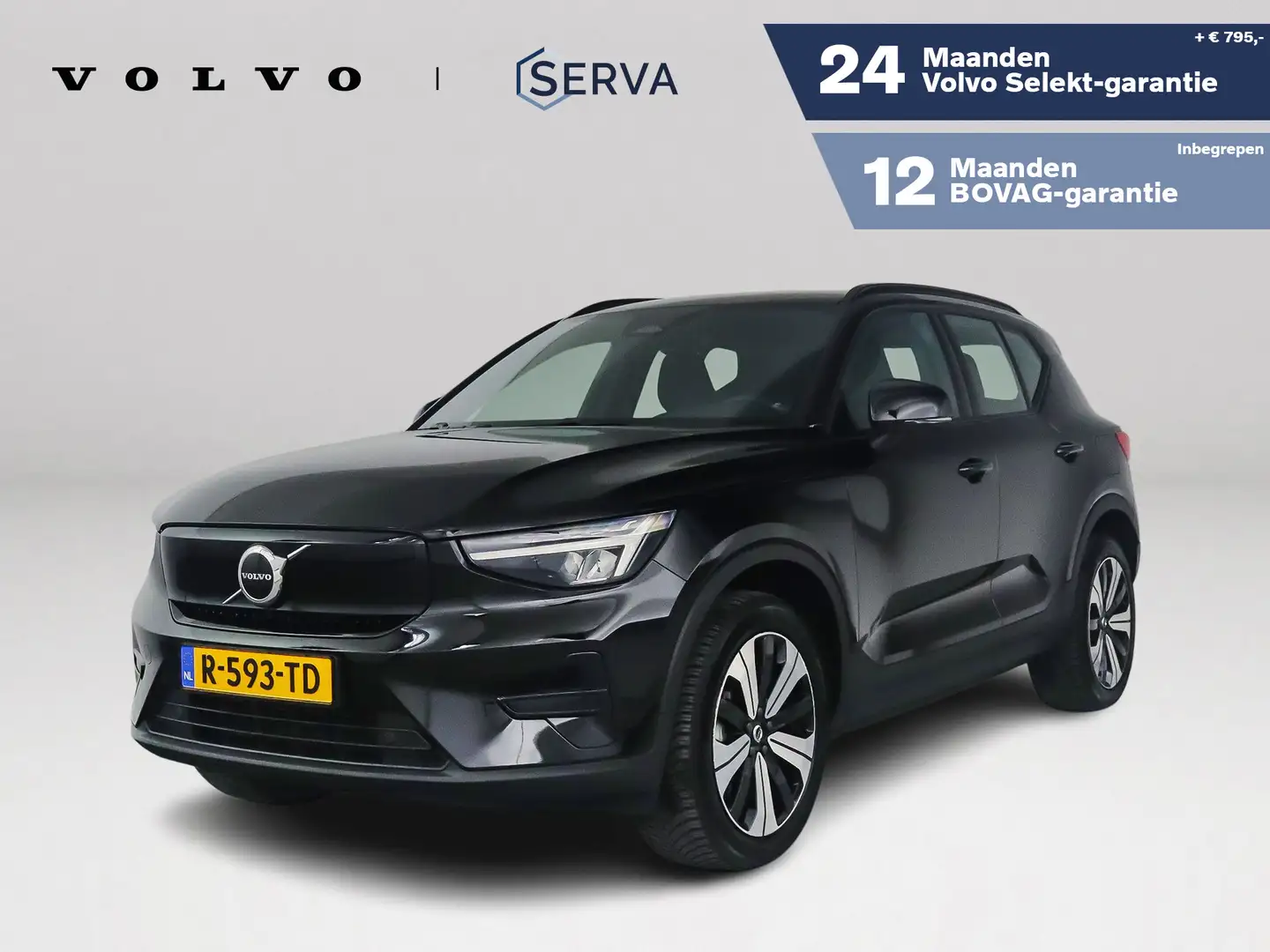Volvo XC40 Recharge Plus 70 kWh | Parkeercamera | Stoel- en S Schwarz - 1