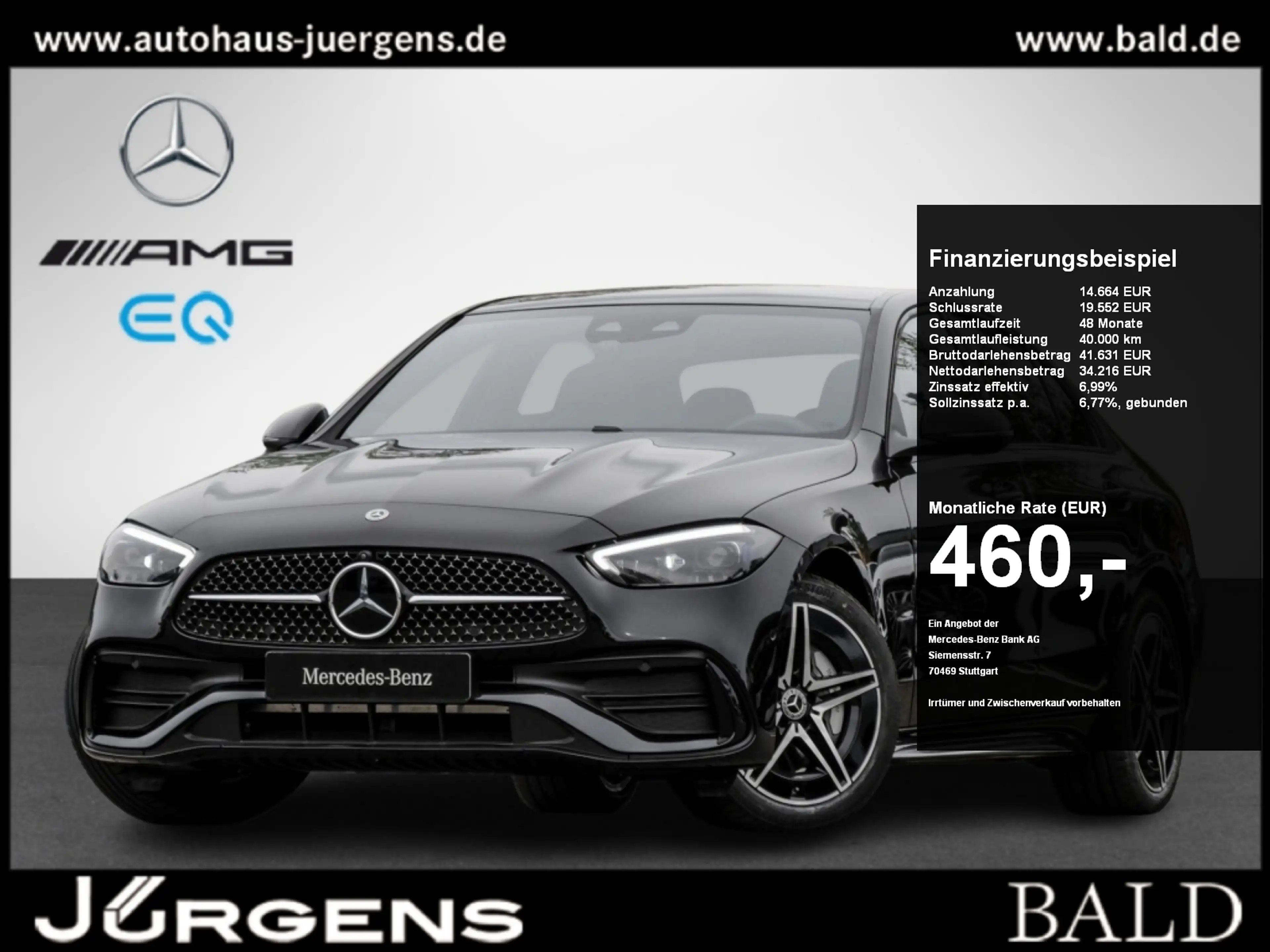 Mercedes-Benz C 200 AMG-Sport/Pano/360/Burm/StdHz/DIGITAL/Memo