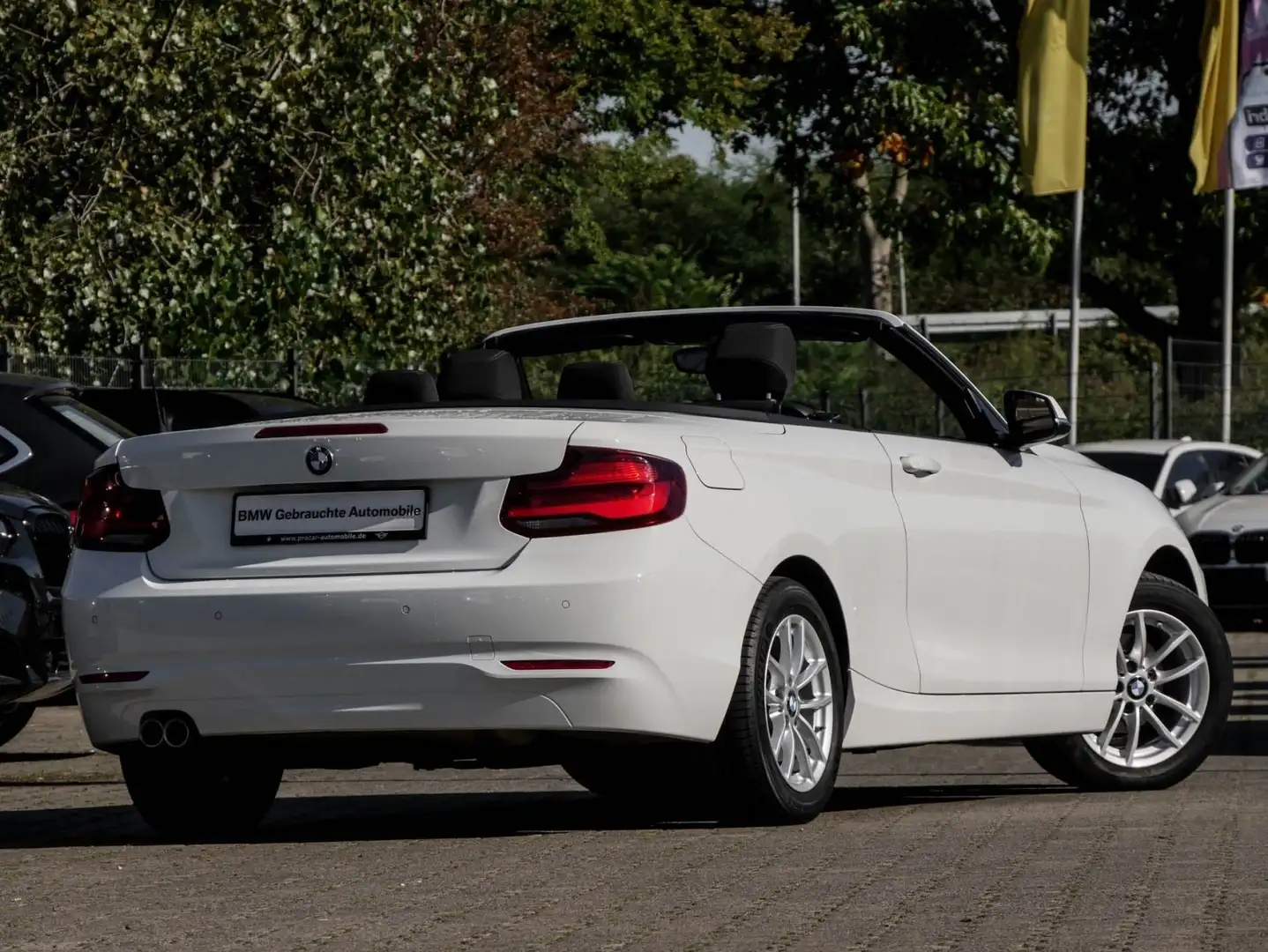 BMW 218 i Cabrio Advantage Navi DAB RFK Klimaaut. Bianco - 2