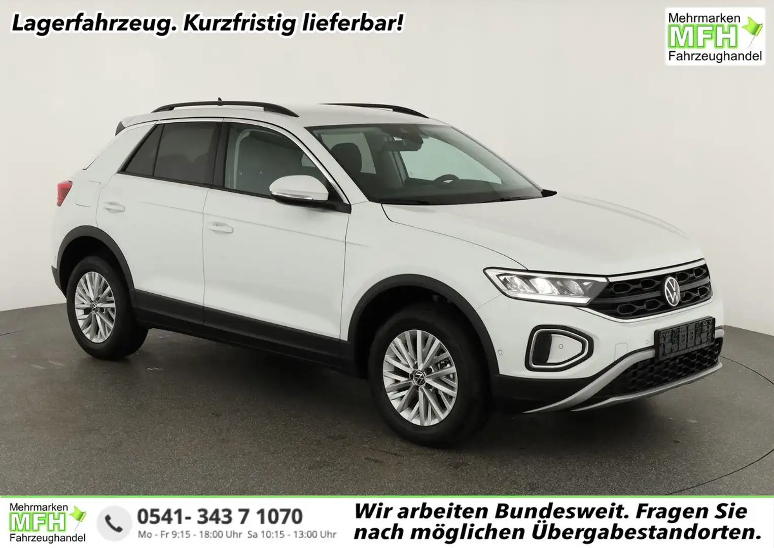 Volkswagen T-Roc Life 1.5 TSI DSG Life, Kamera, Winterpaket, ACC... Weiß - 1
