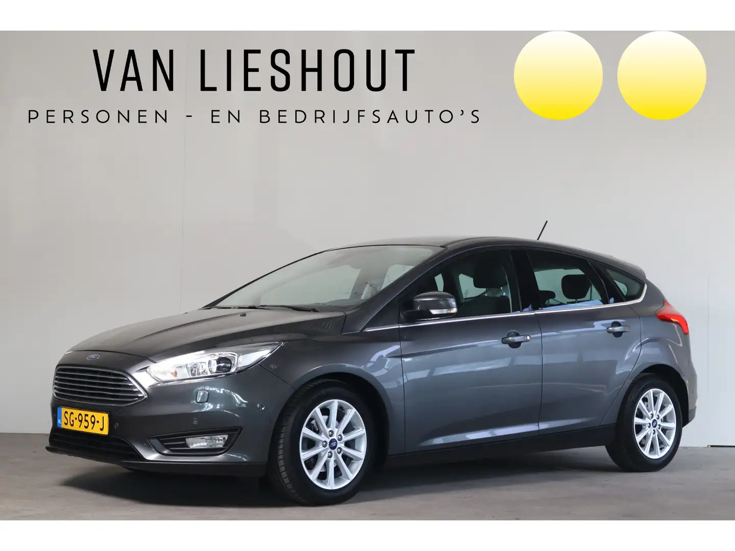 Ford Focus 1.0 Titanium NL-Auto!! Carplay I Elek.Stoelen I St Grijs - 1