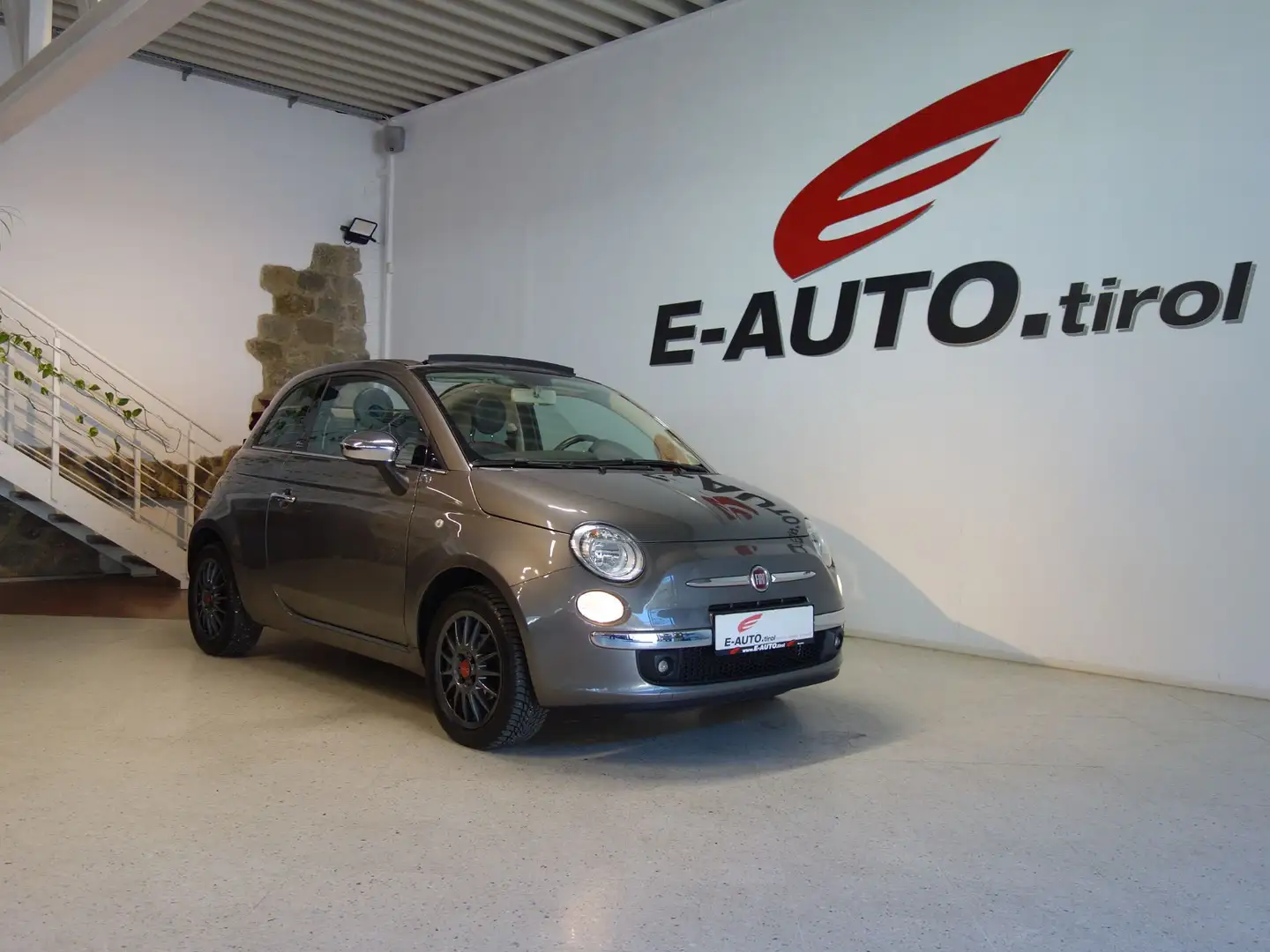 Fiat 500C 1,2 69 Lounge *CABRIOLET *CHROMPAKET *WENIG KM Grau - 1