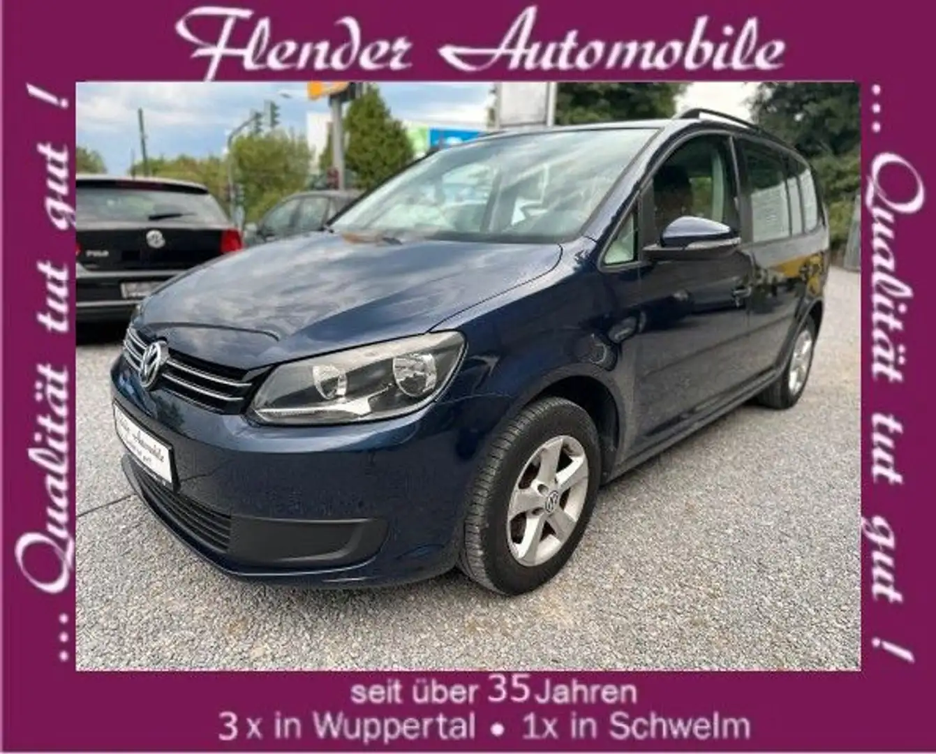 Volkswagen Touran Klima ,PDC, inkl. 3 Jahre Hausgarantie Blauw - 1