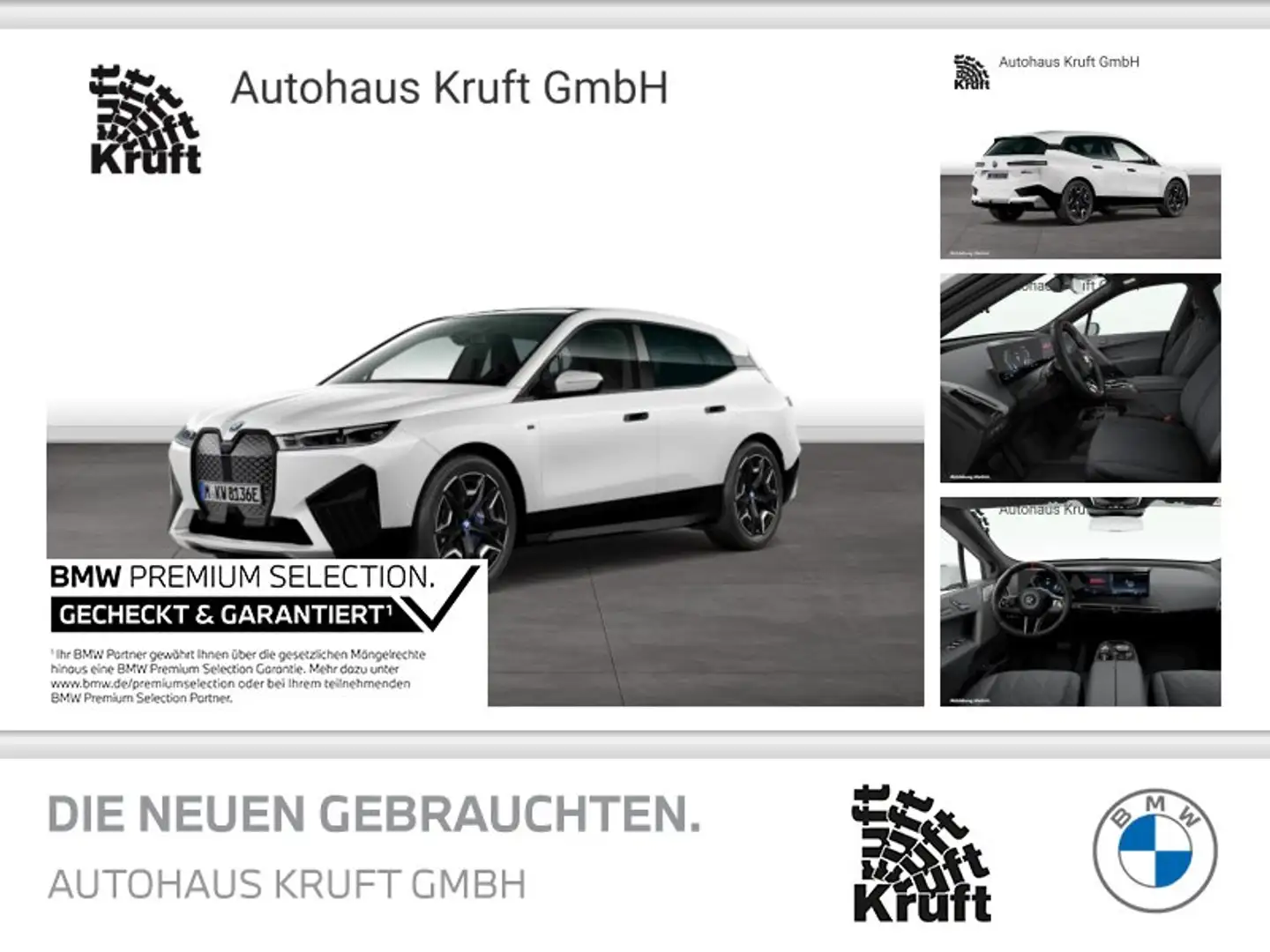 BMW iX M60 PANO SKY+AHK+LASER+B&W SOUND Weiß - 1