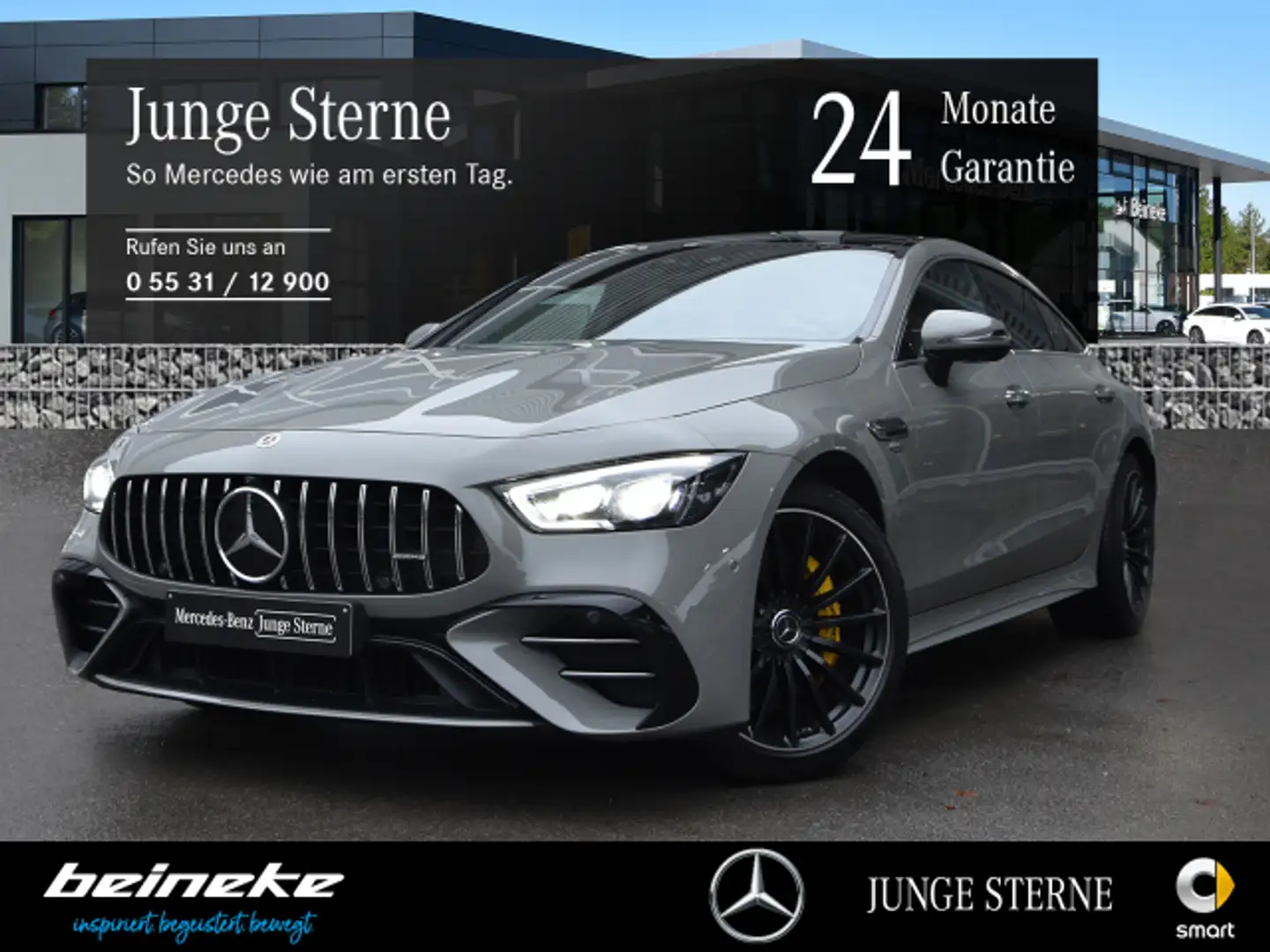 Mercedes-Benz AMG GT AMG GT 53 4M+ V8 Styling Dyn+ Pano AHK Burmester Grau - 1