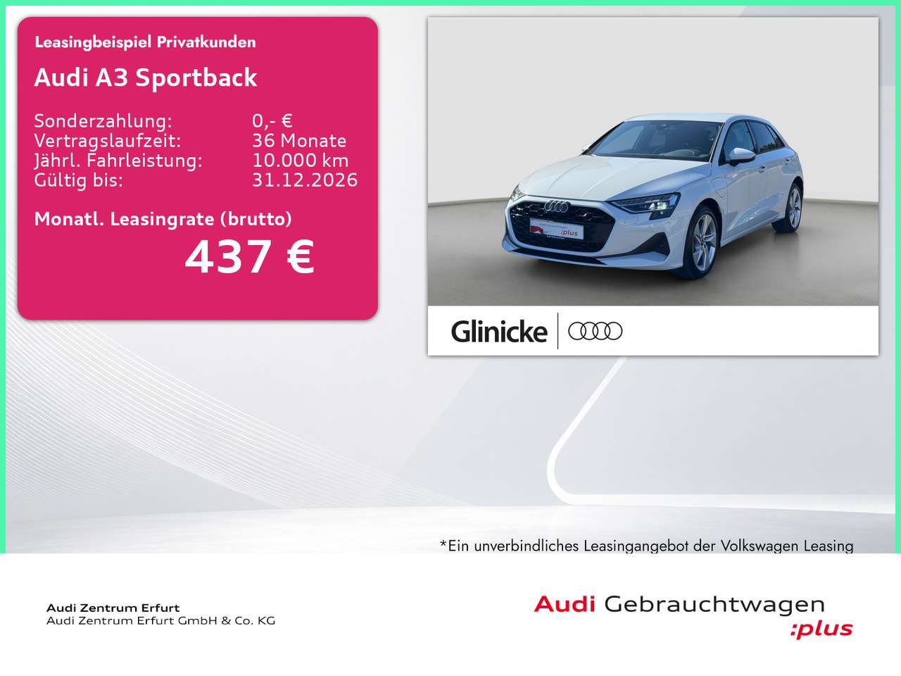 Audi A3 — Audi A3 40 TFSIe S tronic adv. Navi LED Sta