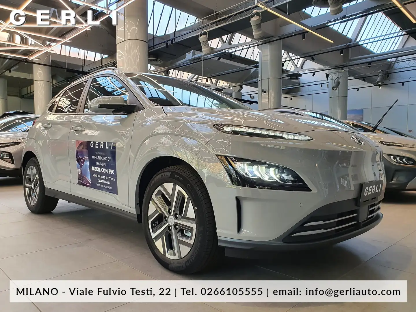 Hyundai KONA EV 39 kWh XLine - ECOBONUS Blu/Azzurro - 1