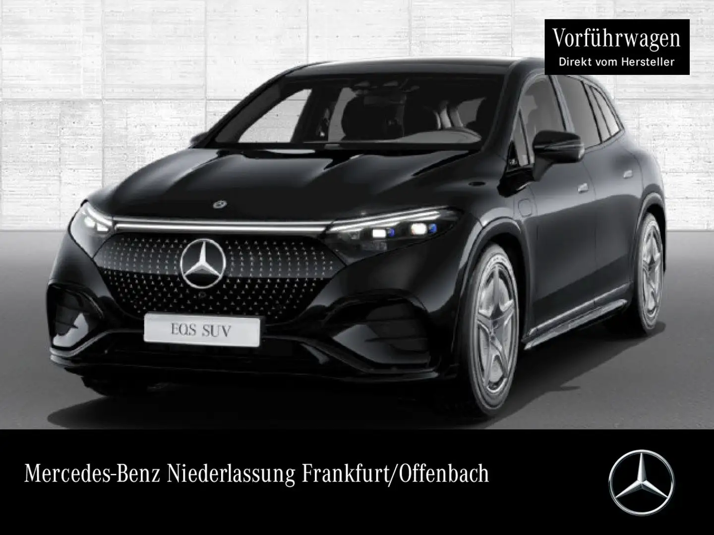 Mercedes-Benz EQS SUV EQS 450 SUV AMG Fahrass Fondent Airmat Pano Distr. Schwarz - 1