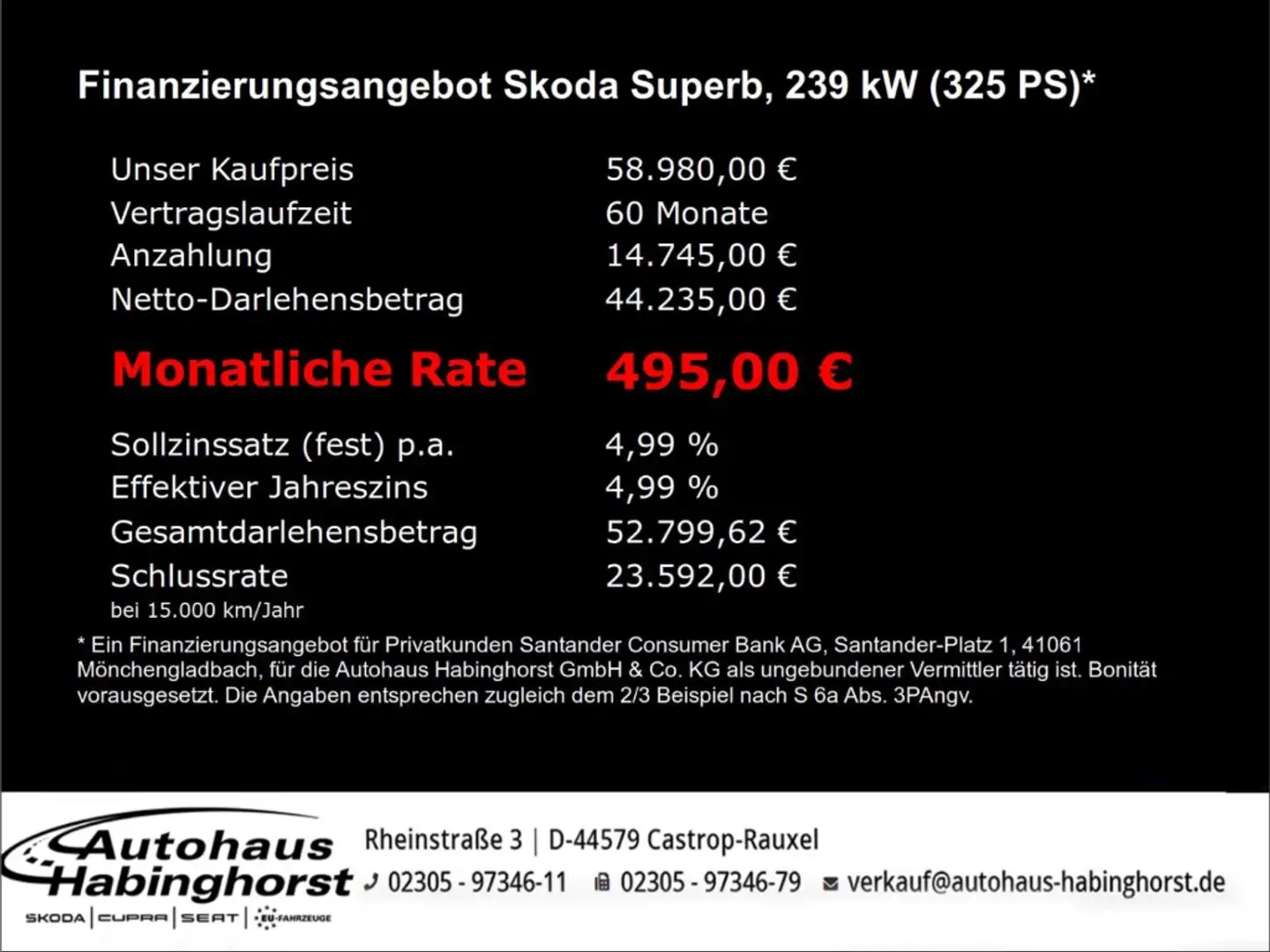 Skoda Superb IV 2.0 TSI DSG 4x4 Sportline ABT AHK Standhzg 360 Noir - 2