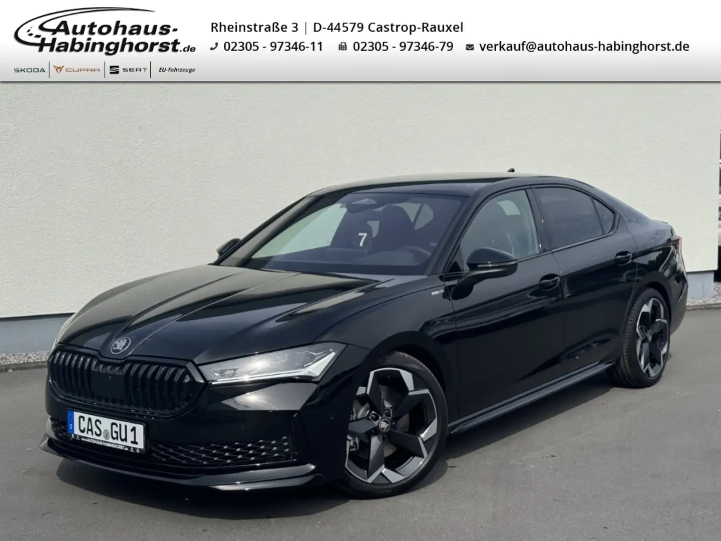 Skoda Superb IV 2.0 TSI DSG 4x4 Sportline ABT AHK Standhzg 360 Schwarz - 1