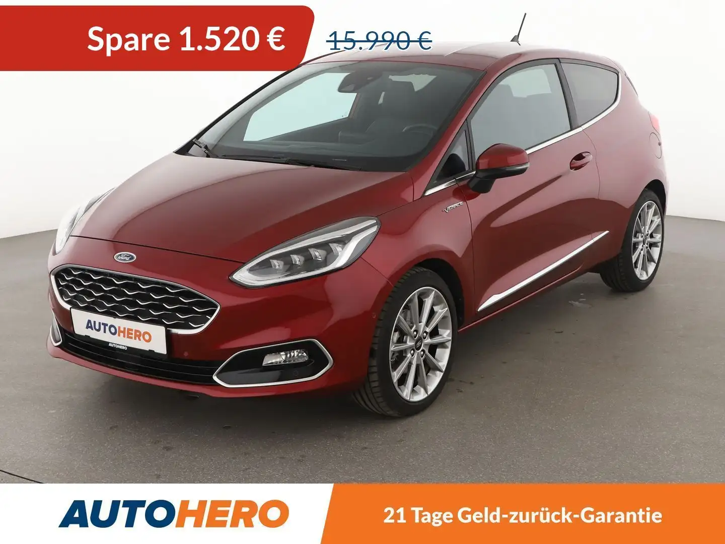 Ford Fiesta 1.0 EcoBoost Vignale *NAVI*LED*TEMPO*PDC*B&O*SHZ* Rot - 1