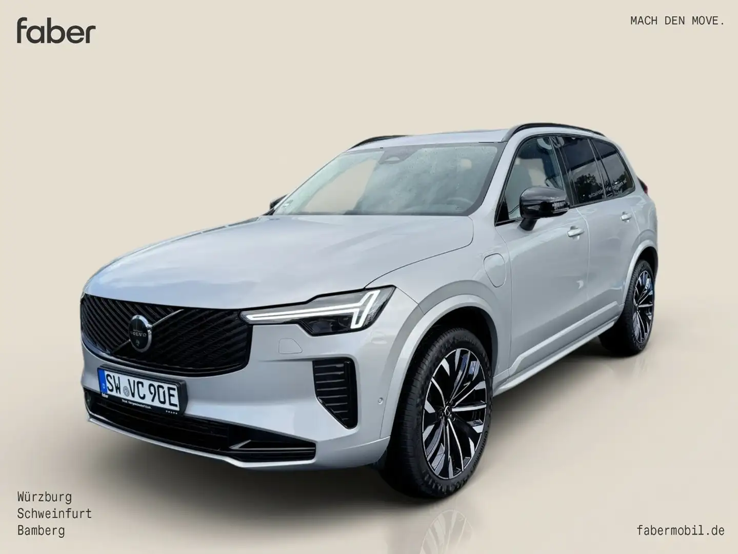 Volvo XC90 T8 AWD Plus Dark Plug-In-Hybrid Silber - 1