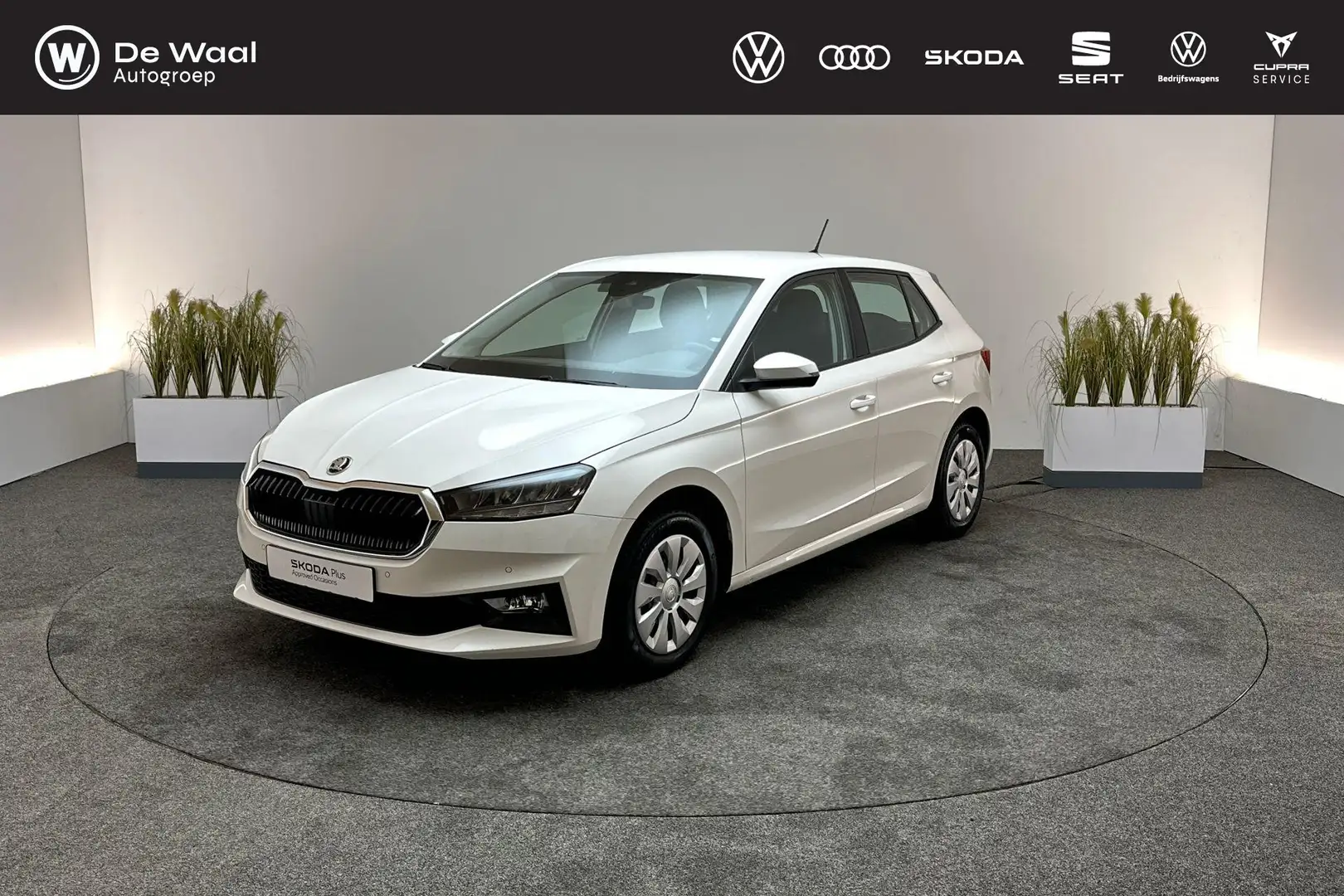Skoda Fabia 1.0 TSI 110pk DSG Ambition | Parkeersensoren V+A, Blanc - 1