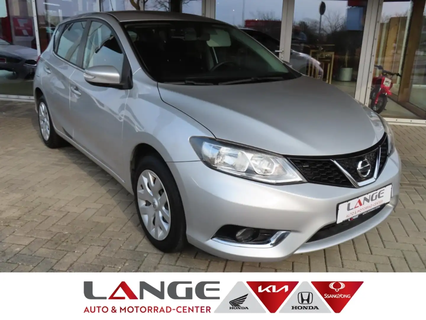 Nissan Pulsar 1.2 Visia Temp Klima BT eFH Tagfahrlicht BC ZV ESP Grau - 1