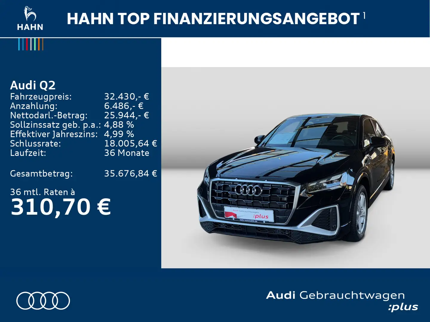 Audi Q2 35TFSI S-tronic S line Virtual Matrix CAM Nav Schwarz - 2