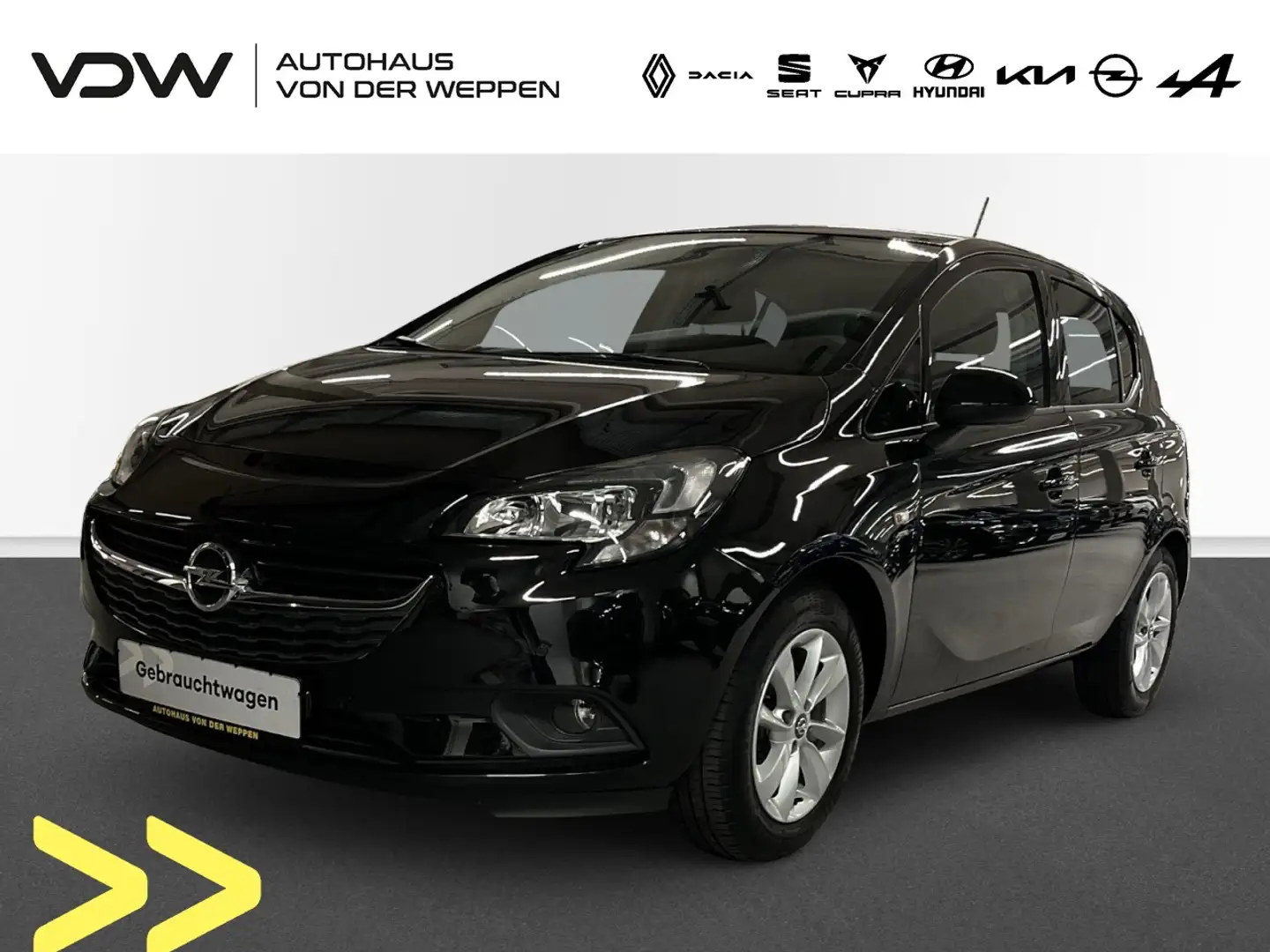 Opel Corsa E Active ecoFlex Klima Navi Rückfahrkamera Noir - 1