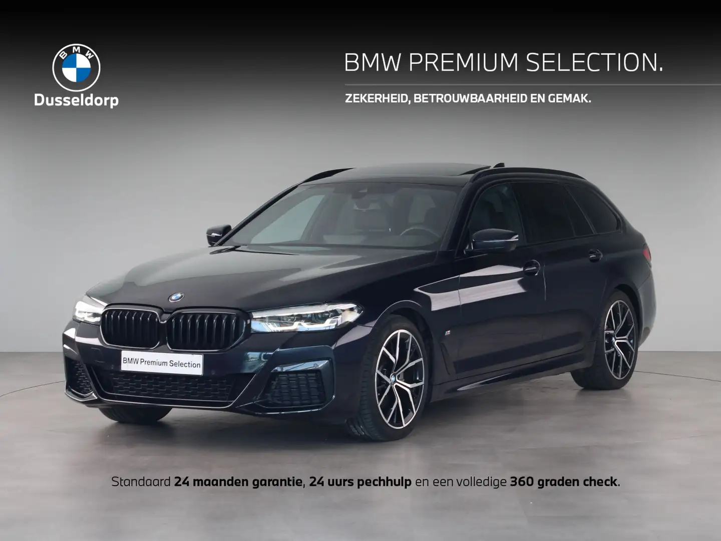 BMW 520 5 Serie Touring 520i M Sport Business Edition Plus Zwart - 1