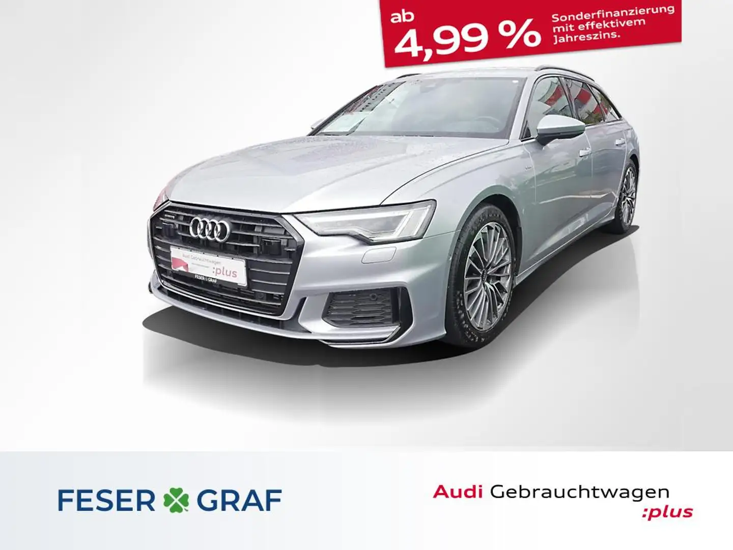 Audi A6 Avant TFSI e Sport 55 e quattro S tronic HUD Silber - 1