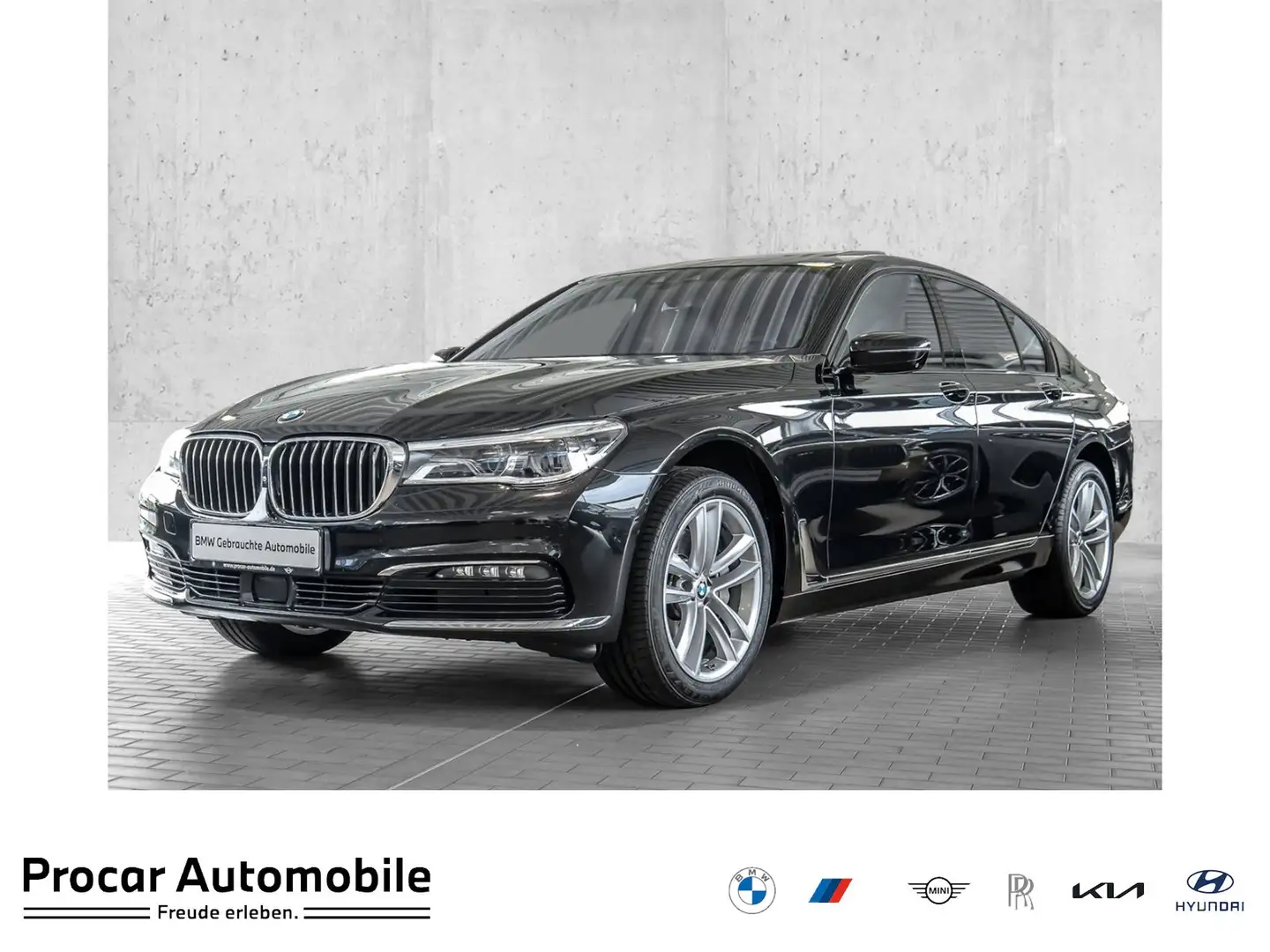 BMW 740 i HeadUp Laser Glasdach Soft-Cl. Integrallenk. Czarny - 1