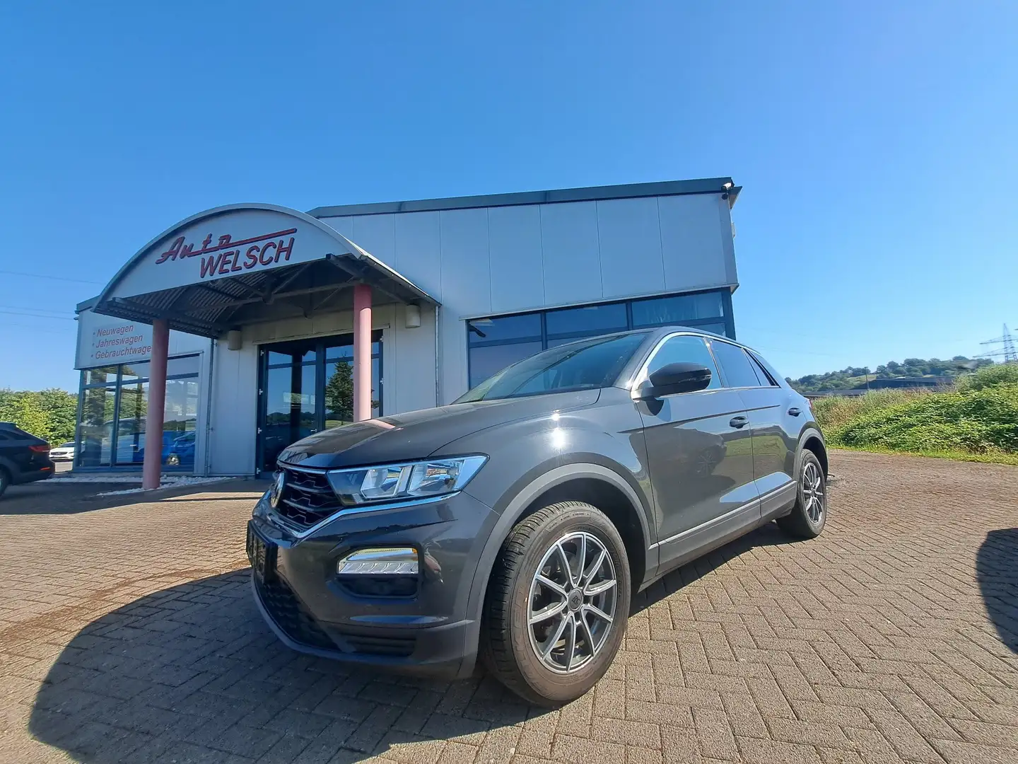 Volkswagen T-Roc 1.0 TSI  1. Hand! ALU//Sitzh.//Winterräder! Grau - 1