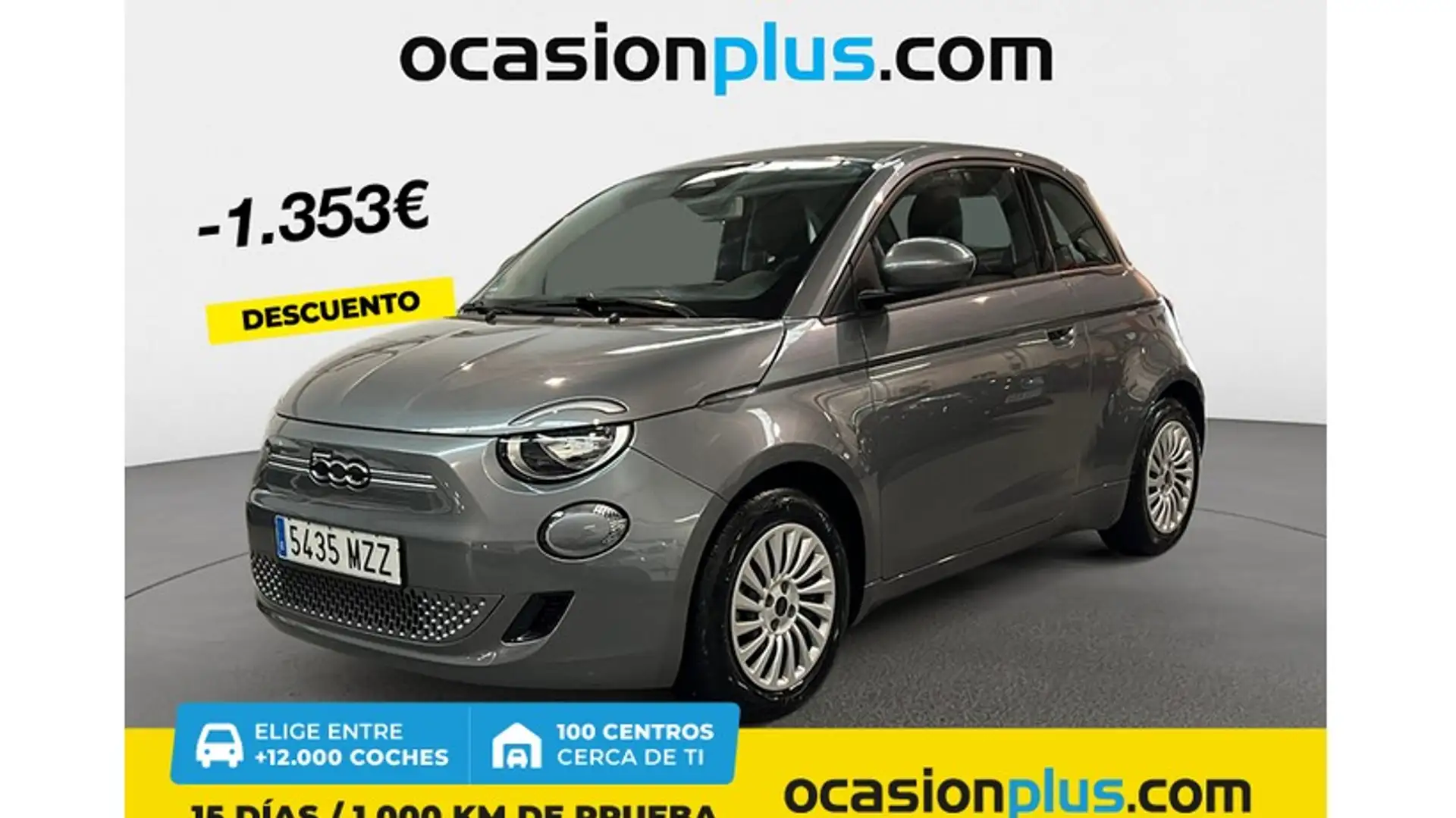Fiat 500e 70Kw Action Gris - 1