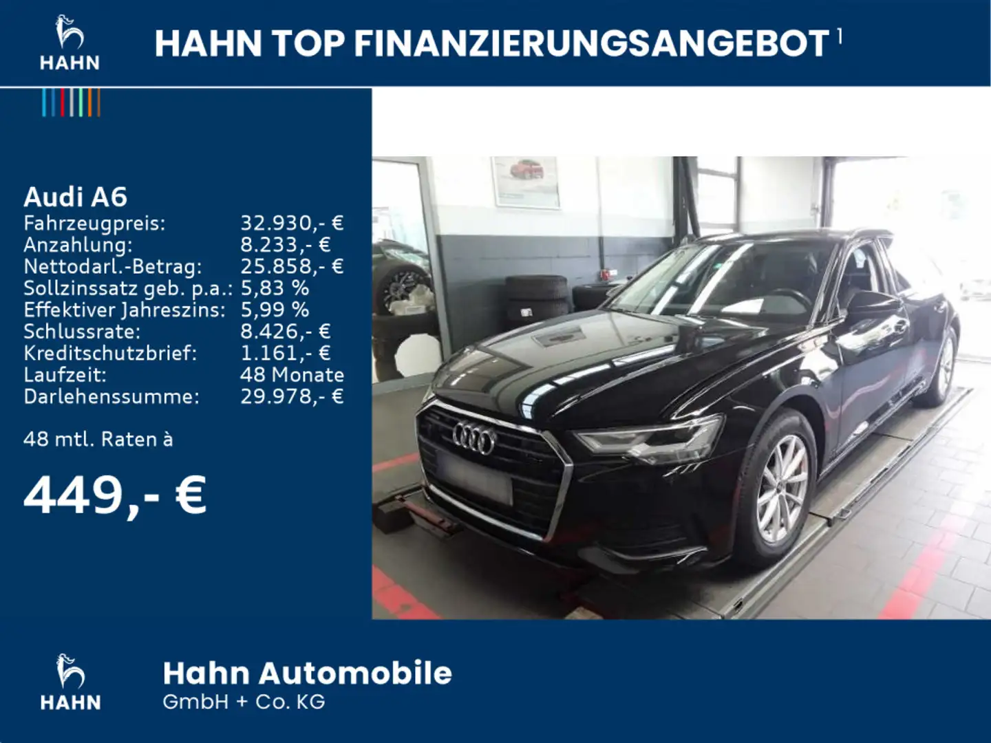 Audi A6 45 3.0TDI quattro Avant AHK ACC LED Navi PDC Schwarz - 2