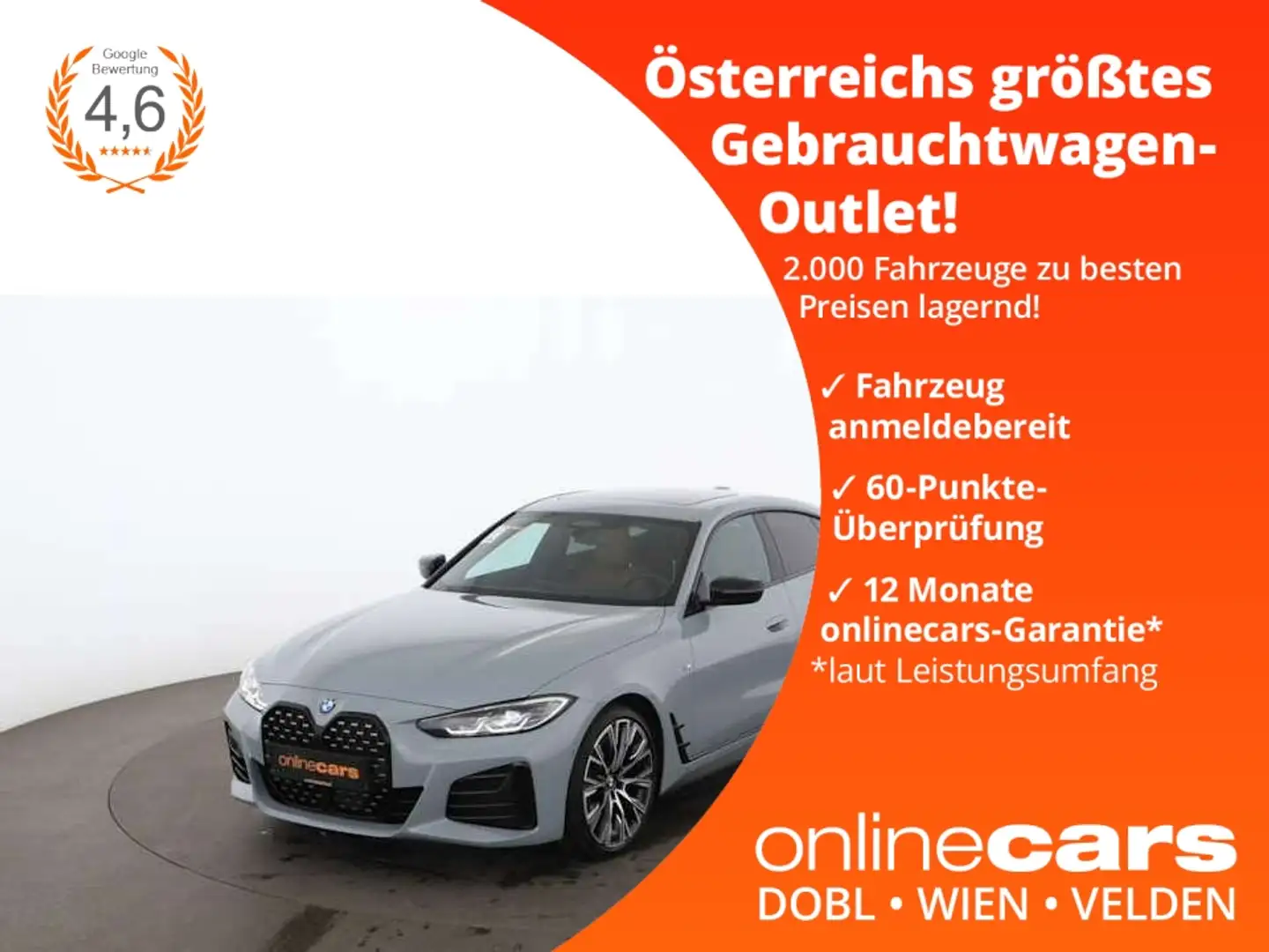 BMW 420 d Gran Coupe xDrive M-Sport Aut LED SKY LEDER Серый - 1