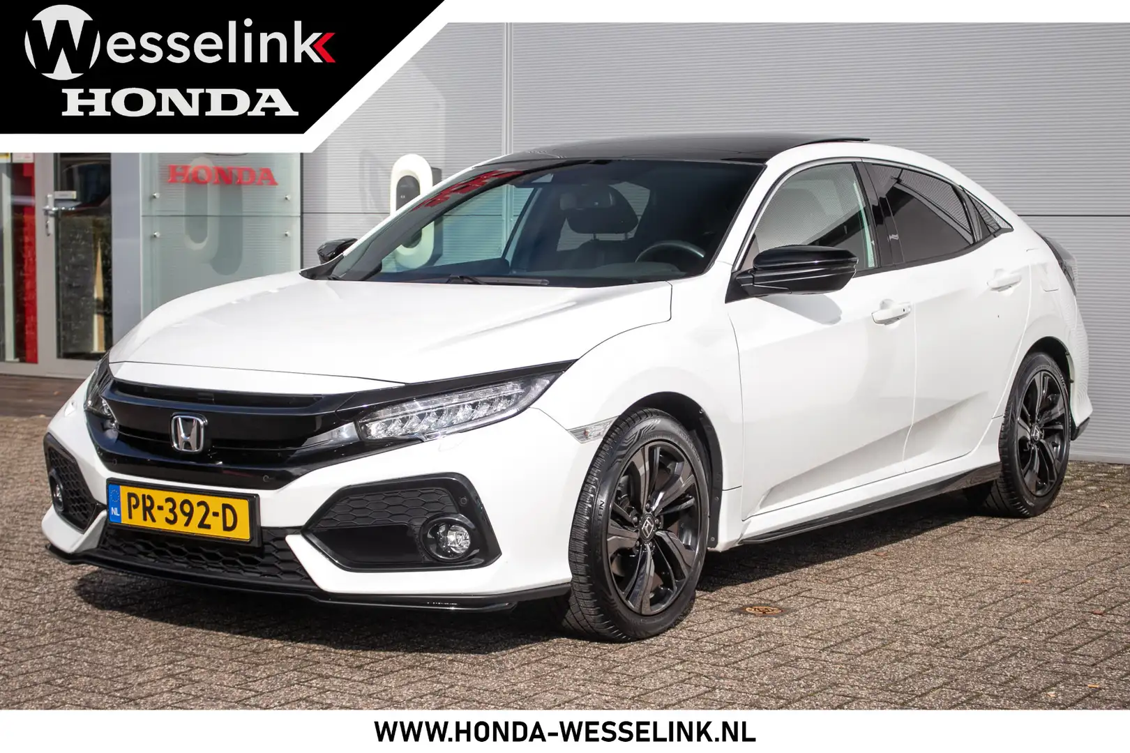 Honda Civic 1.0 i-VTEC Premium automaat - Dealerond. |Schuif/- Wit - 1