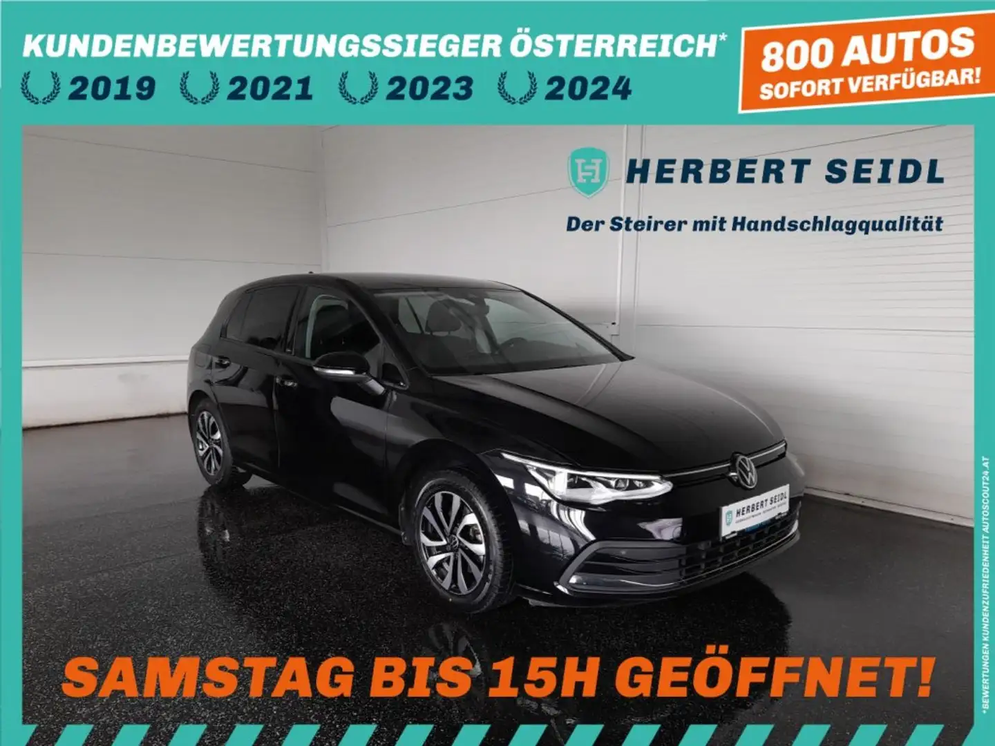 Volkswagen Golf VIII STYLE 2,0 TDI DSG *LED+ / SPORTFAHRWERK / VIRTUELLE PRO / NAVI / AHV & KAMERA / ACC* Schwarz - 1