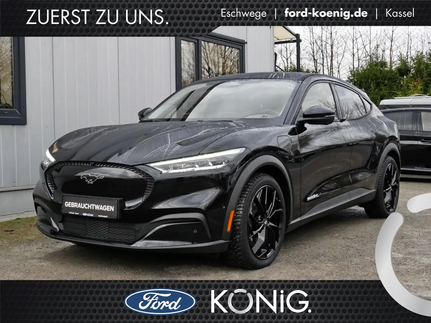 Ford Mustang Mach-E Ext. Range Sport-Line+Techno-Pkt Klima Navi Leder Noir - 1