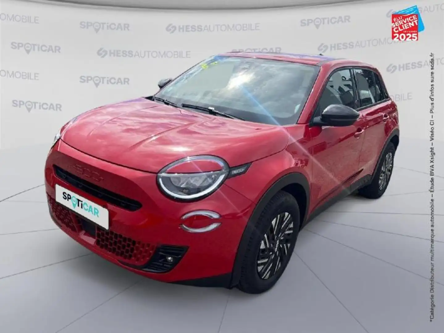 Fiat 600 e 156ch 54kWh Red Rouge - 1