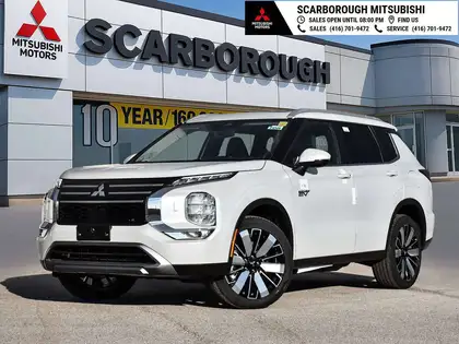 White 2026 Mitsubishi Outlander Hybrid Plug-in  All-Wheel Drive 1-Speed Automatic