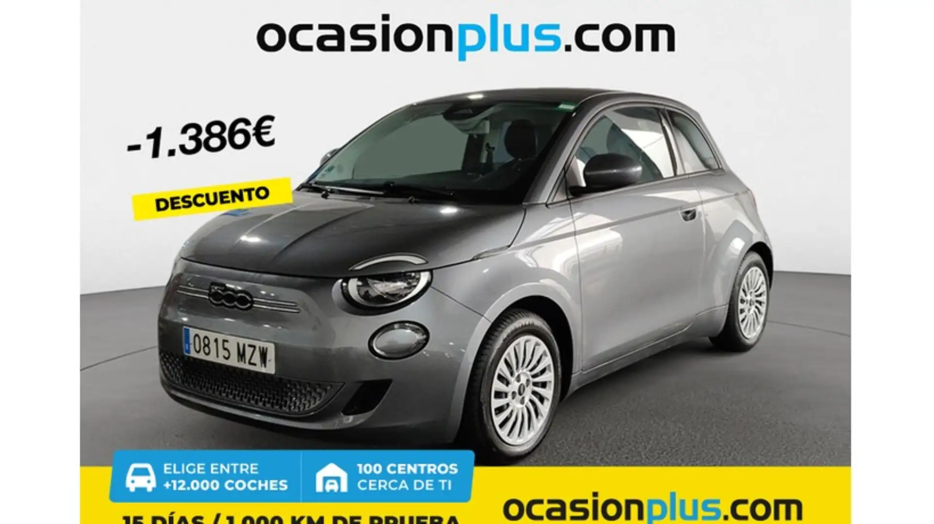 Fiat 500e 70Kw Action Gris - 1