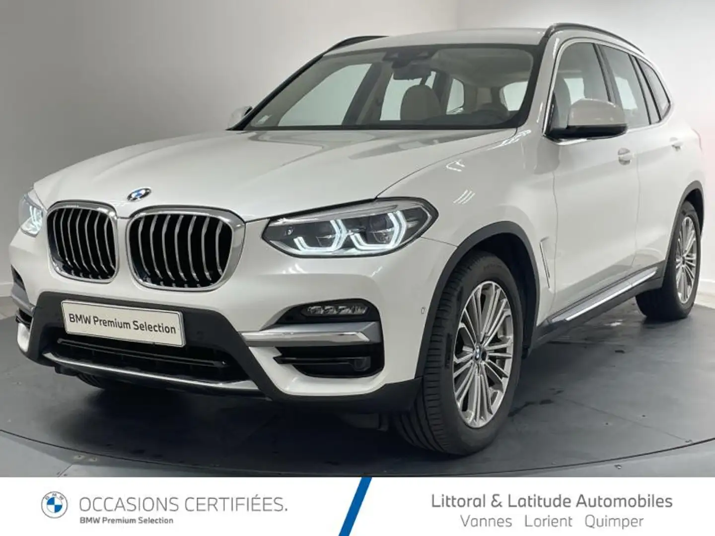 BMW X3 sDrive18dA 150ch  Luxury Blanc - 1